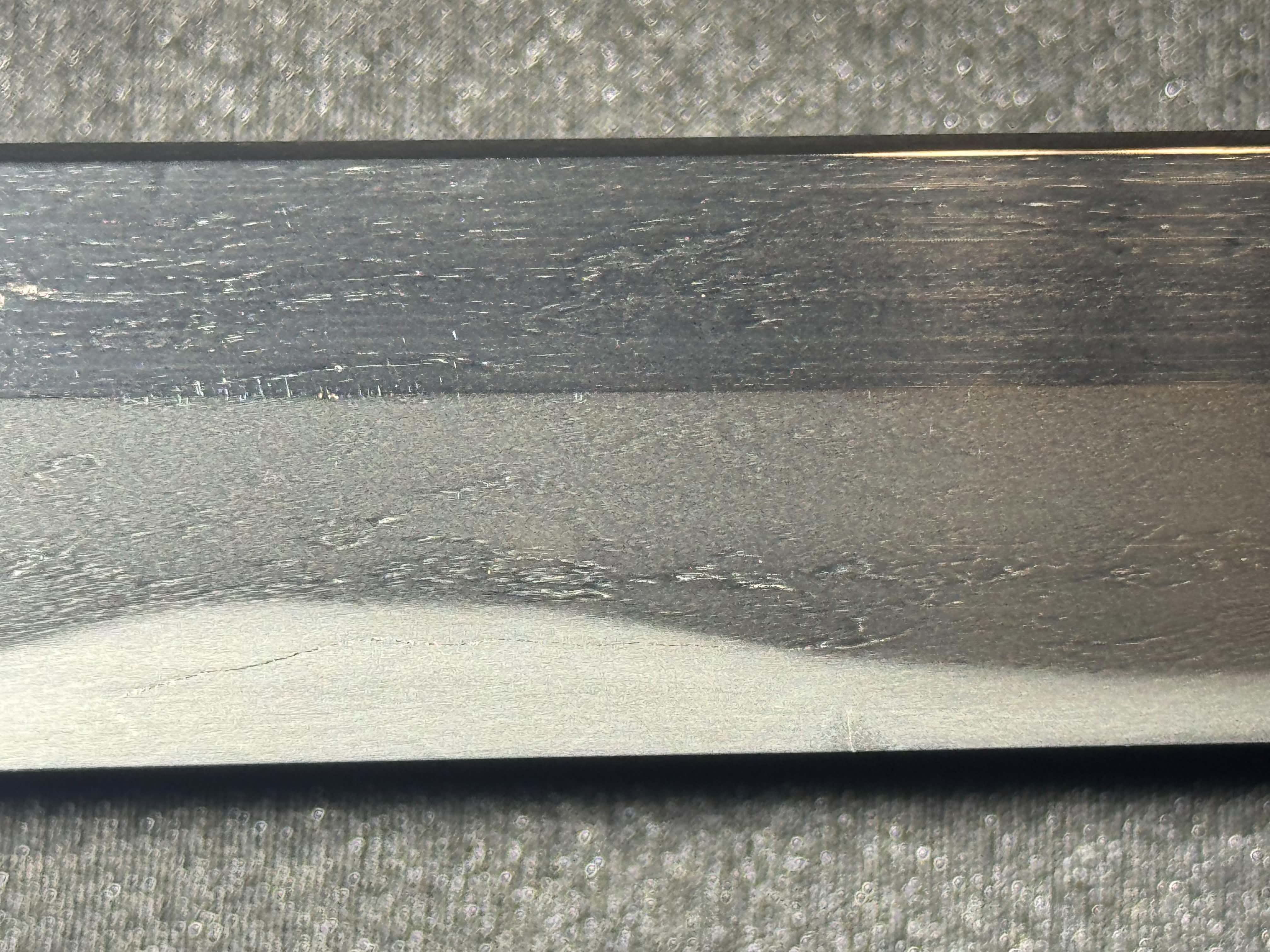 CONSIGNMENT Antique Nihonto - Wakizashi in Shirasaya, signed Settsu Ju Fujiwara Sadatsugu (unverified)
