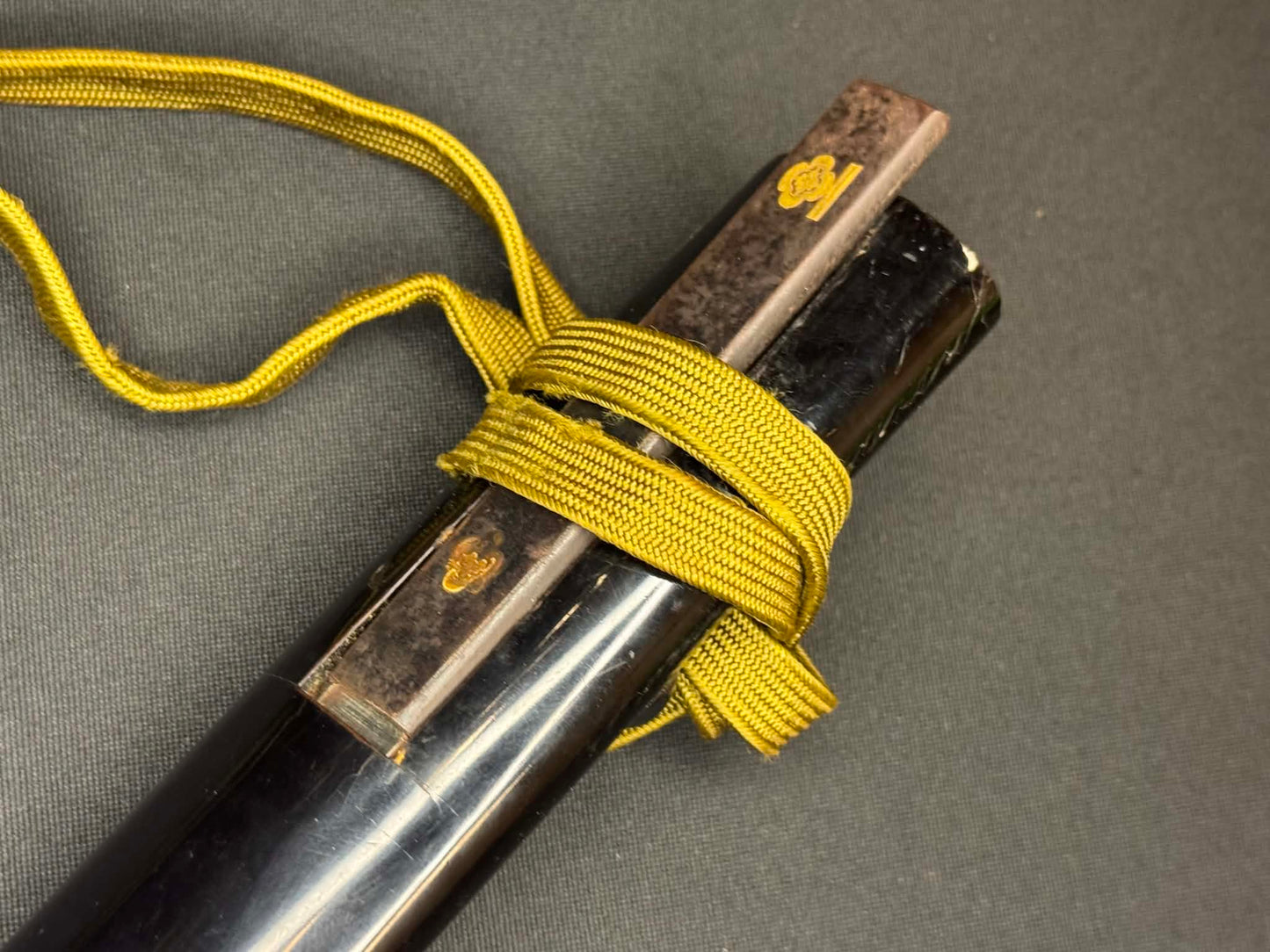 Antique Nihonto - Wakizashi in Koshirae, possible hidden Christian Tsuba