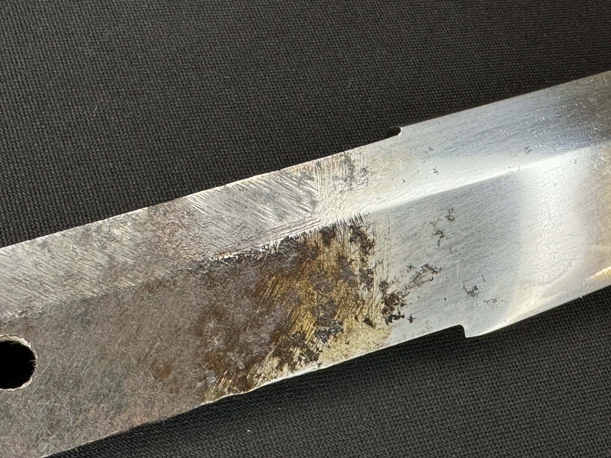 Nihonto - Showato Katana in Tachi Koshirae, Signed Seki Kanemune Saku