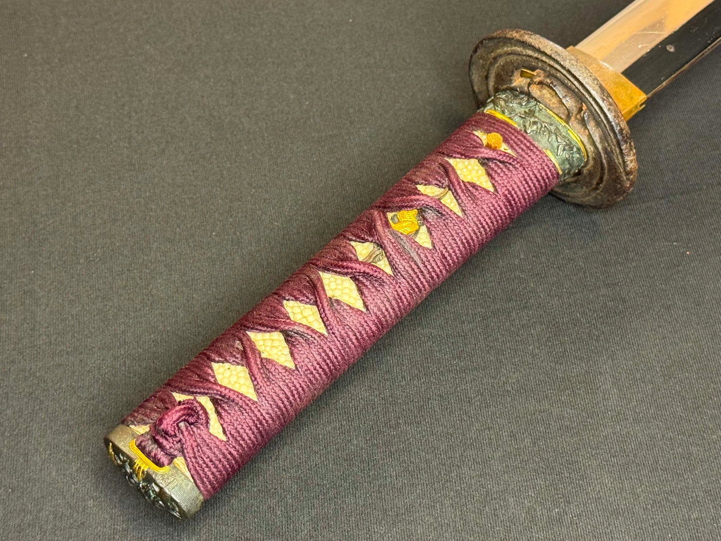 Antique Nihonto - Naginate naoshi in Wakizashi in Koshirae