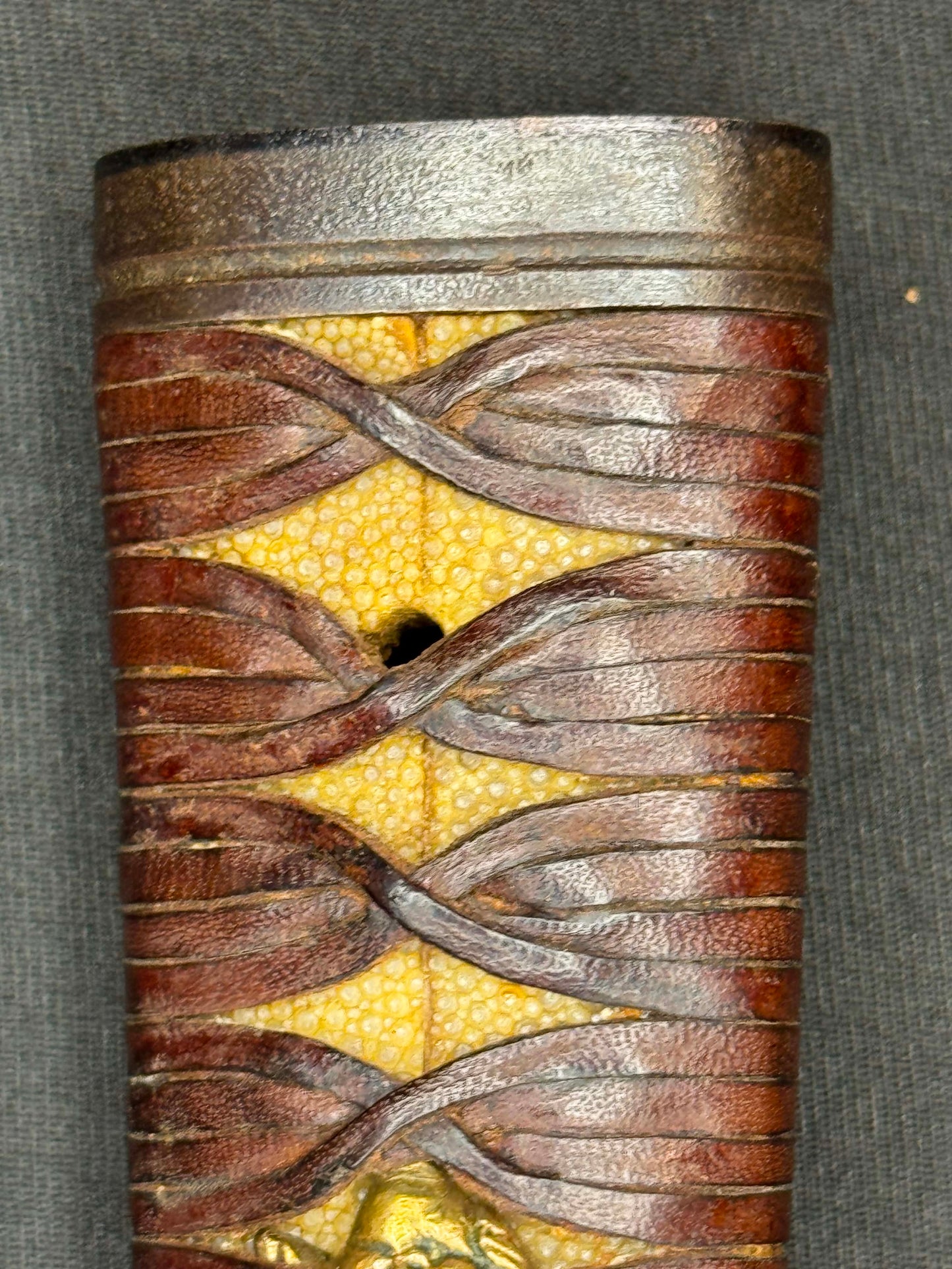Antique Nihonto - okissaki Nagamaki naoshi in Wakizashi in Koshirae
