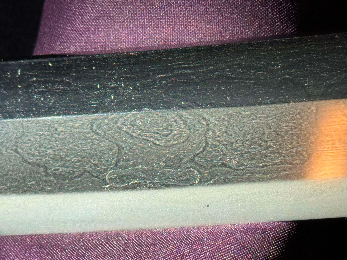 Antique Nihonto - Late Edo GIANT Katana with Koshirae, Signed Koshu Yori Katsuyamajo Minami Hisatsugu Saku Kore, Dated Tenpo 13 (1842) February, NBTHK Certified