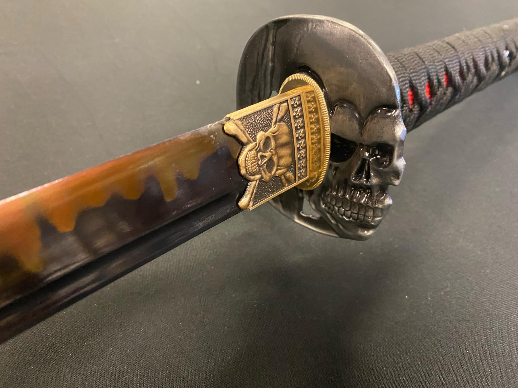 PRE-ORDER Phoenix Armory Crimson Death Katana T10 Clay Tempered