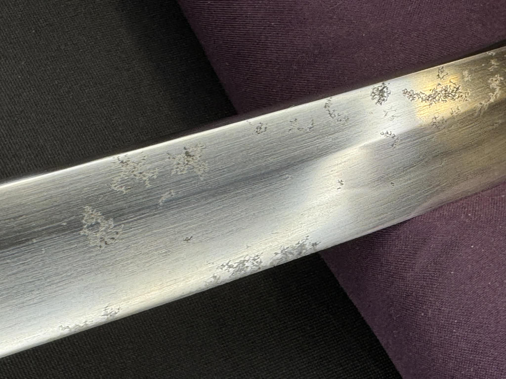 Nihonto - Showato Katana in Tachi Koshirae, Signed Seki Kanemune Saku