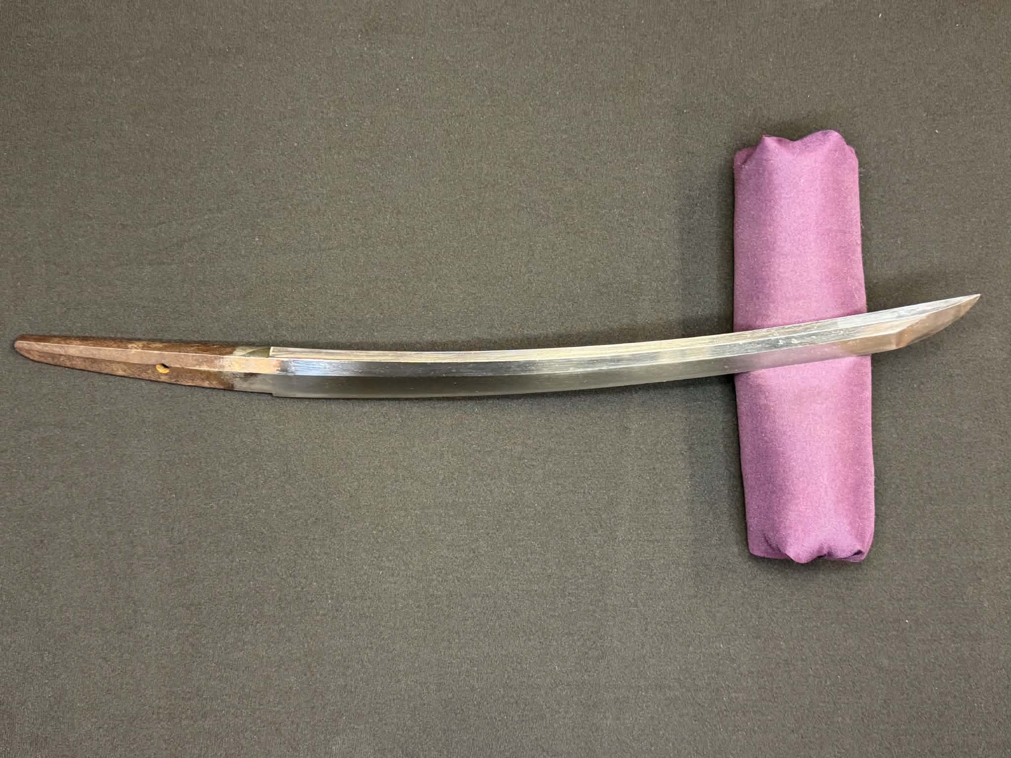 Antique Nihonto - THICCC Wakizashi in Koshirae, signed Ashu Kaifu Ju Ujiyoshi, NBTHK Certified