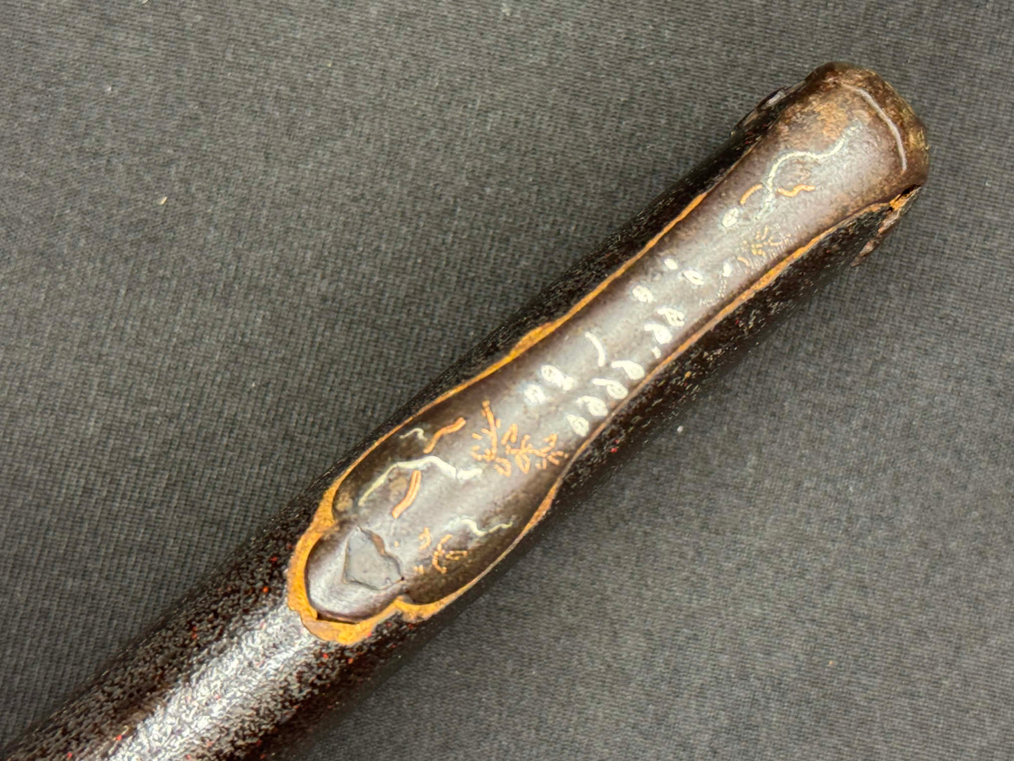 Antique Nihonto - Wakizashi with koshirae, Tsunagigaki attributed to Shimosaka