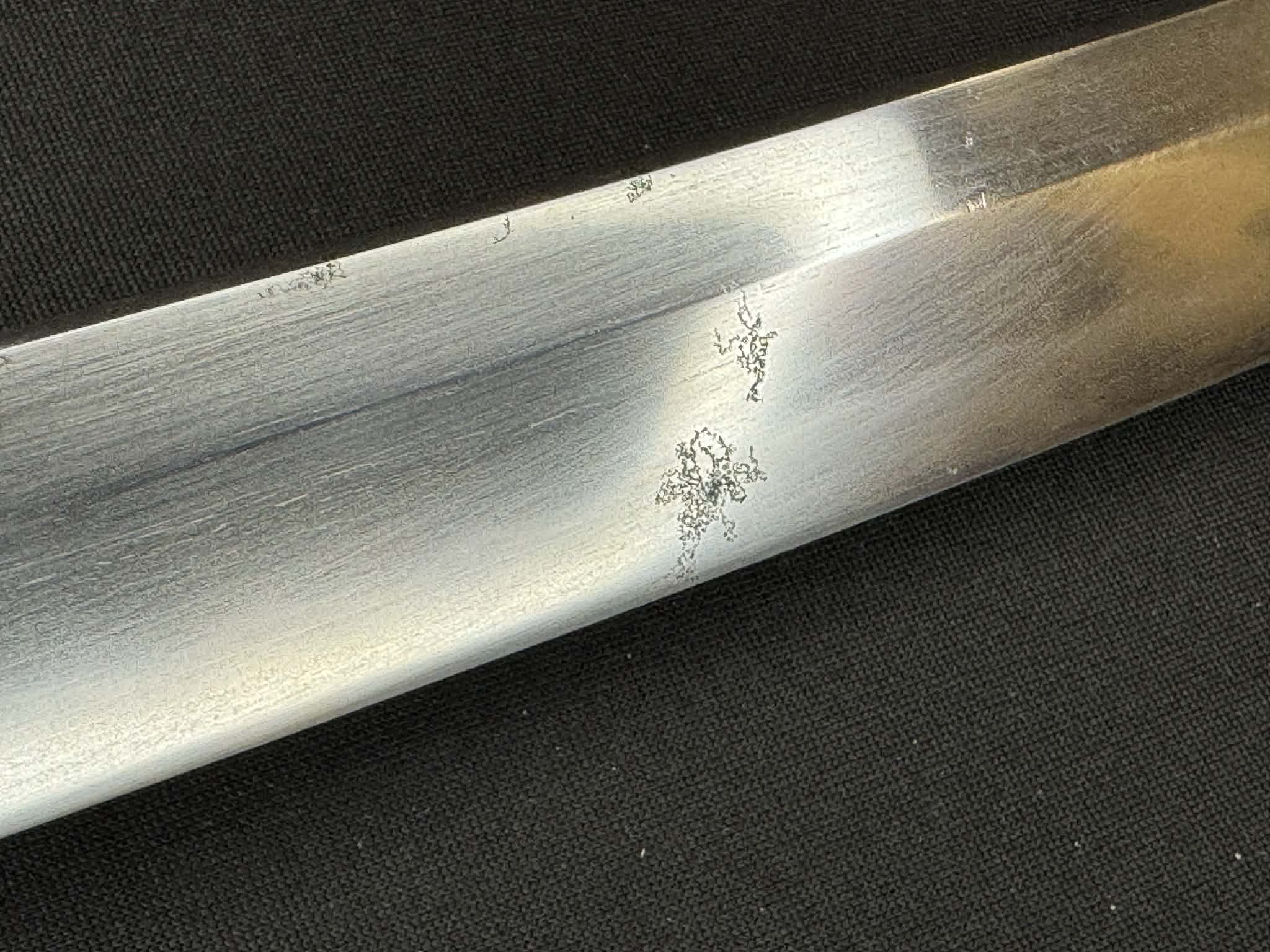 Nihonto - Showato Katana in Tachi Koshirae, Signed Seki Kanemune Saku