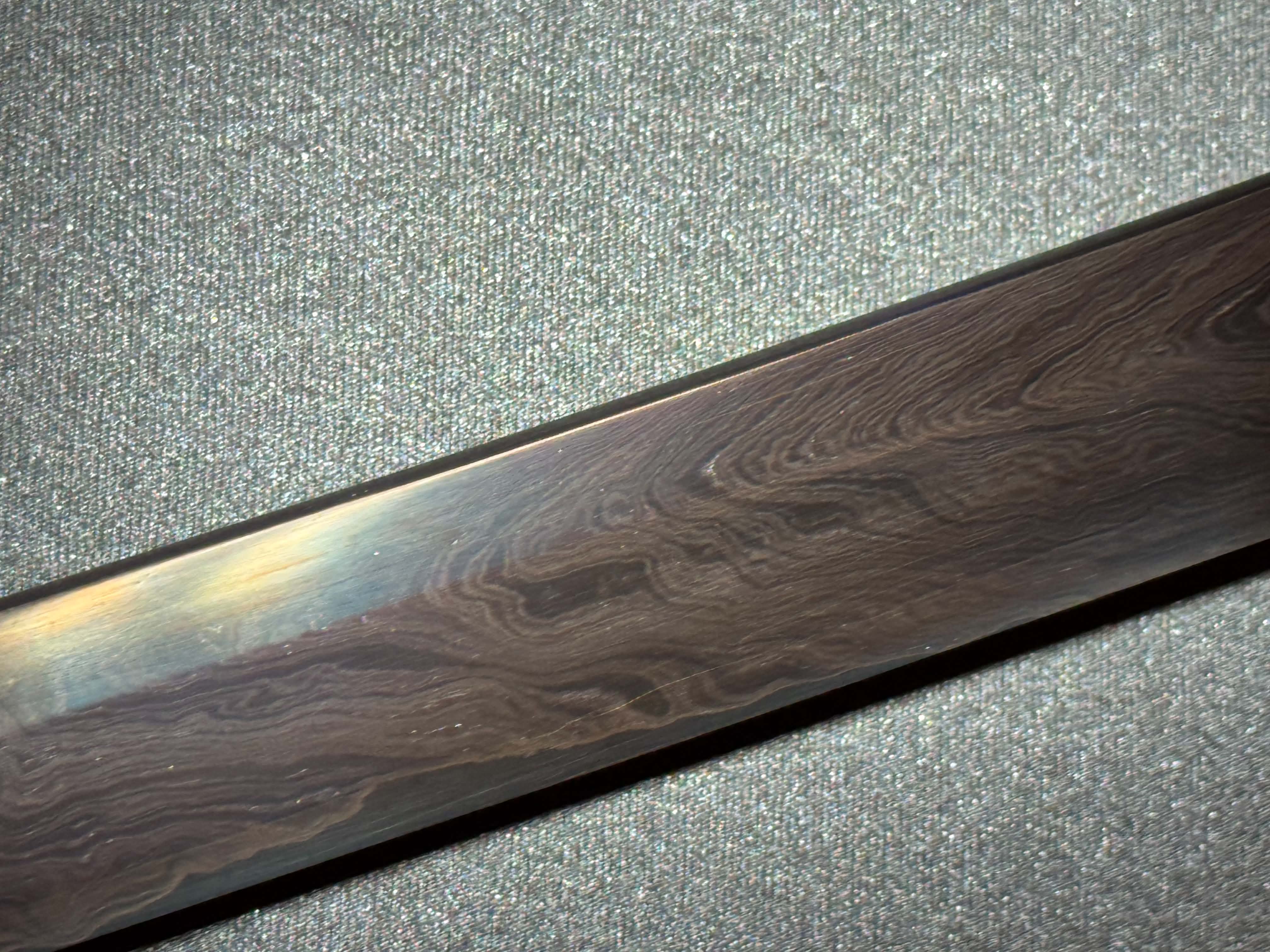 Dragonspring Katana - Mizu Blue Eye Samurai Sanmai Meteorite Damascus