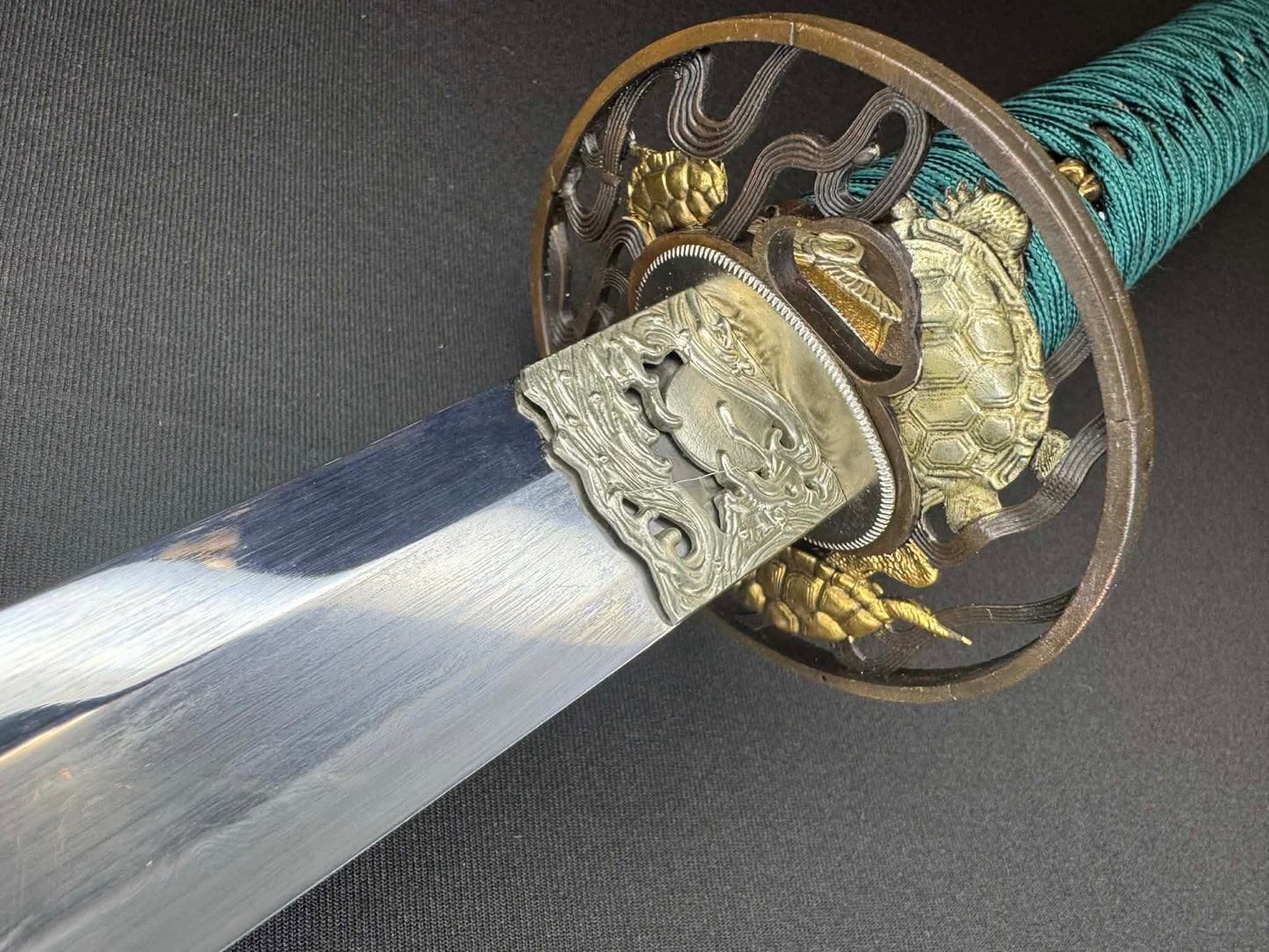 Phoenix Armory Craftsman Elite Katana - Snapping Turtle forge-folded Orishigane/Tamahagane