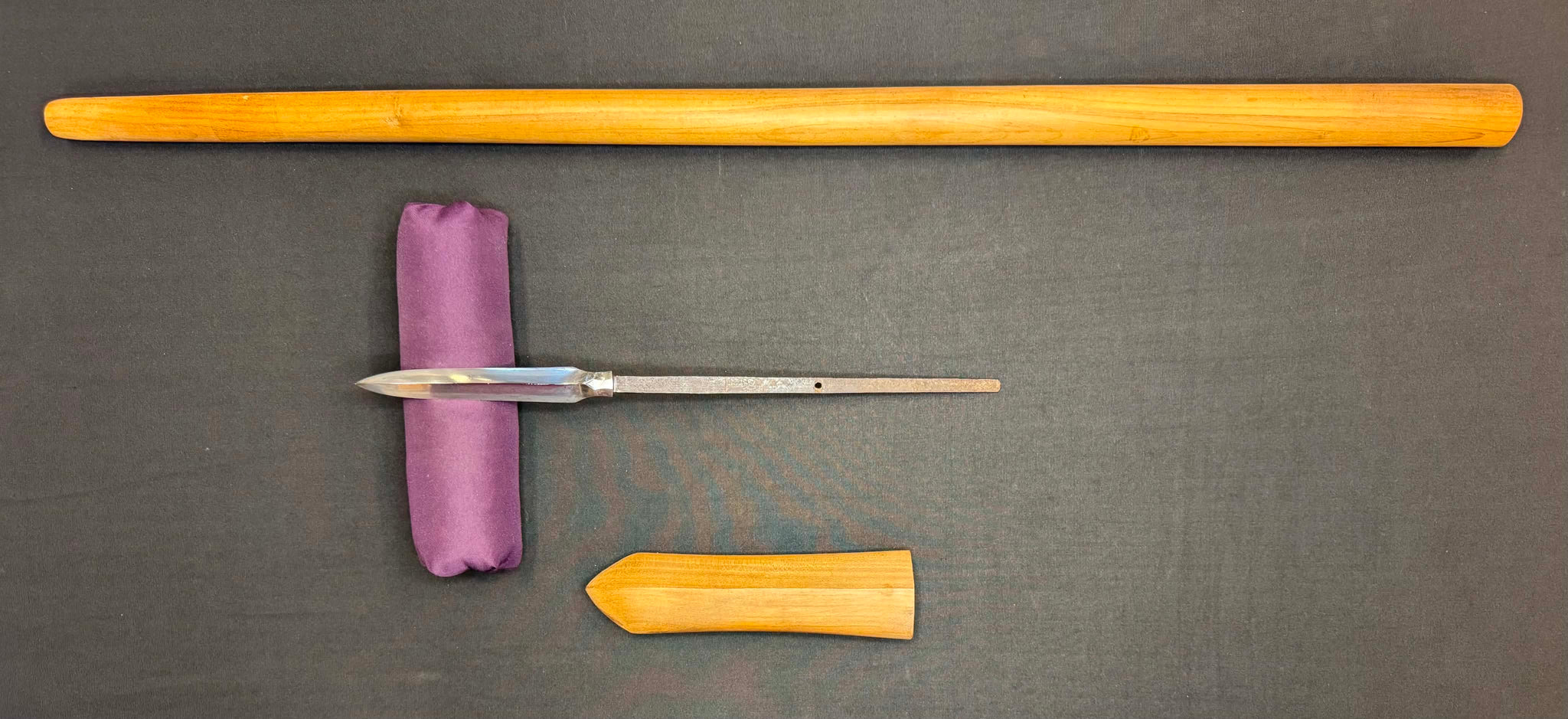 CONSIGNMENT Antique Nihonto - Yari in Shirasaya, signed Shimosaka