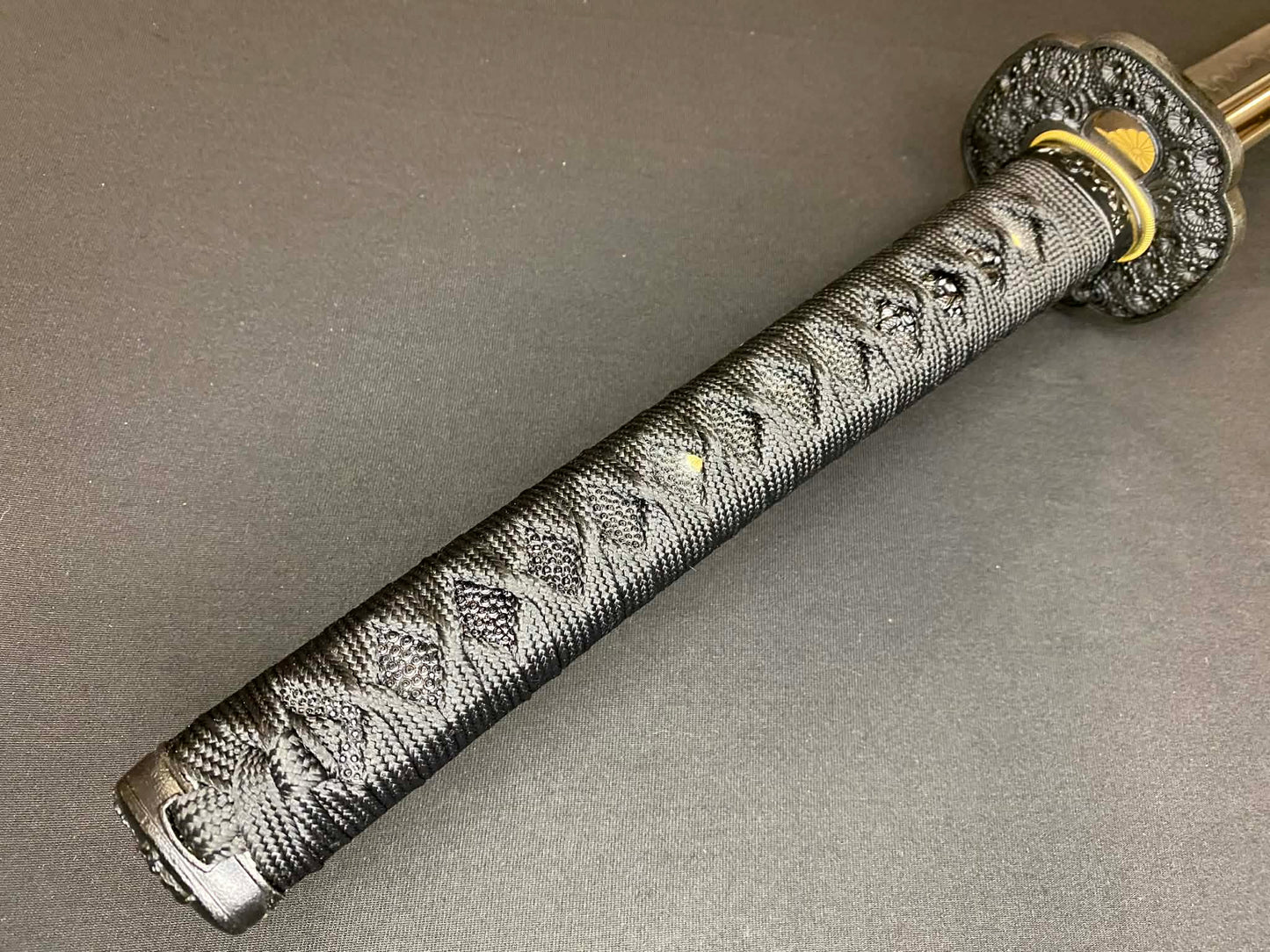 Phoenix Armory Naginata Naoshi Katana - Night Chrysanthemum - T10 Clay Tempered Black