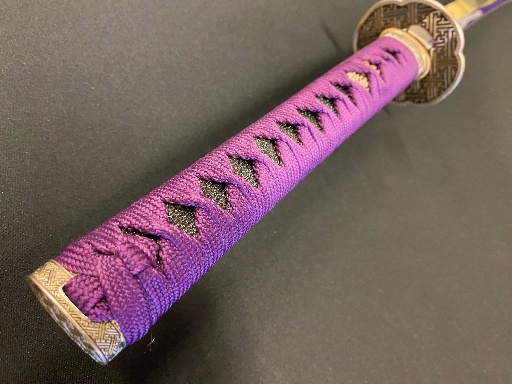 Phoenix Armory Amethyst Manji Katana T10 with Lattice Hamon