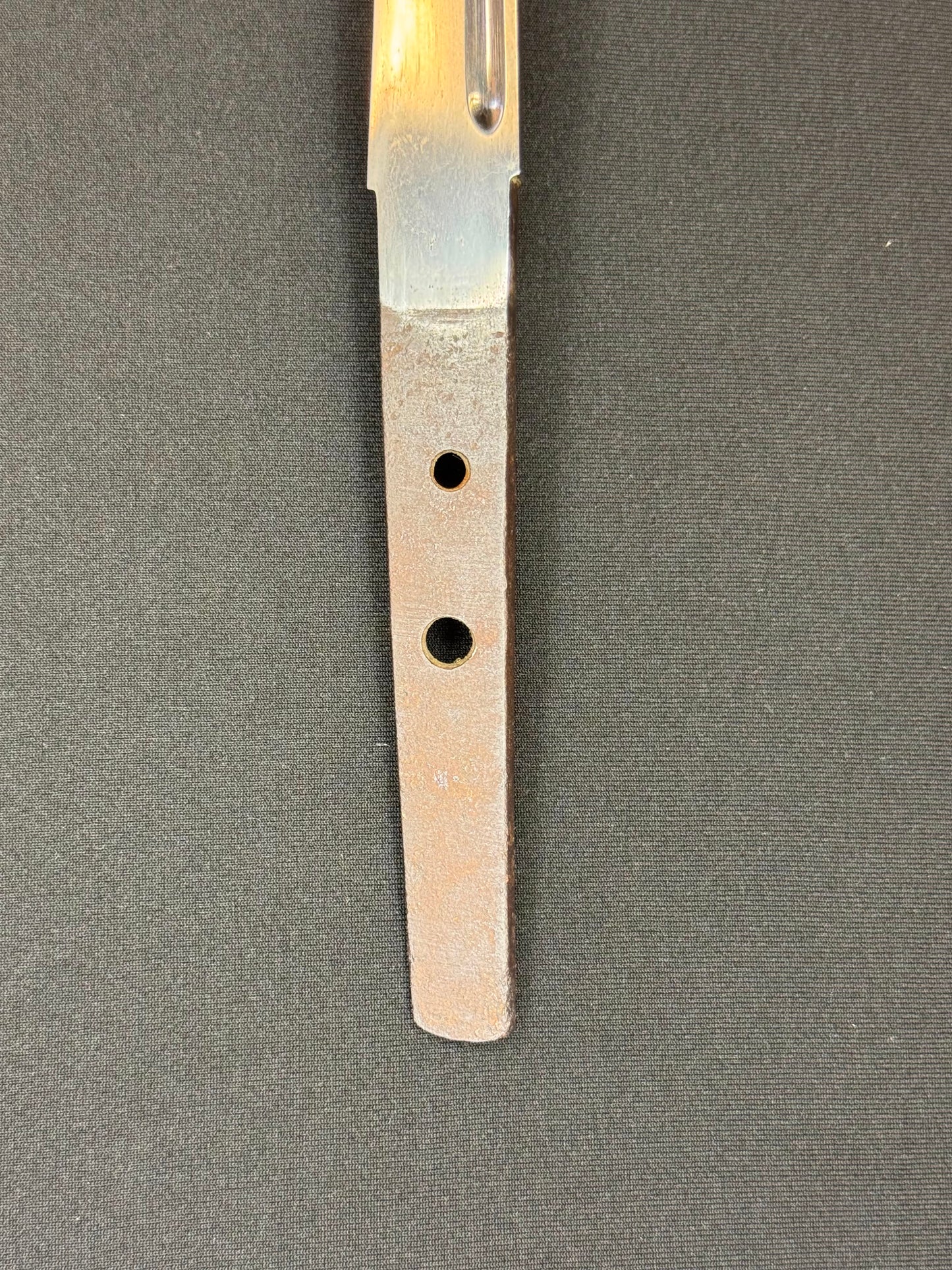 Antique Nihonto - thick kikuchi yari in Shirasaya, NBTHK certified