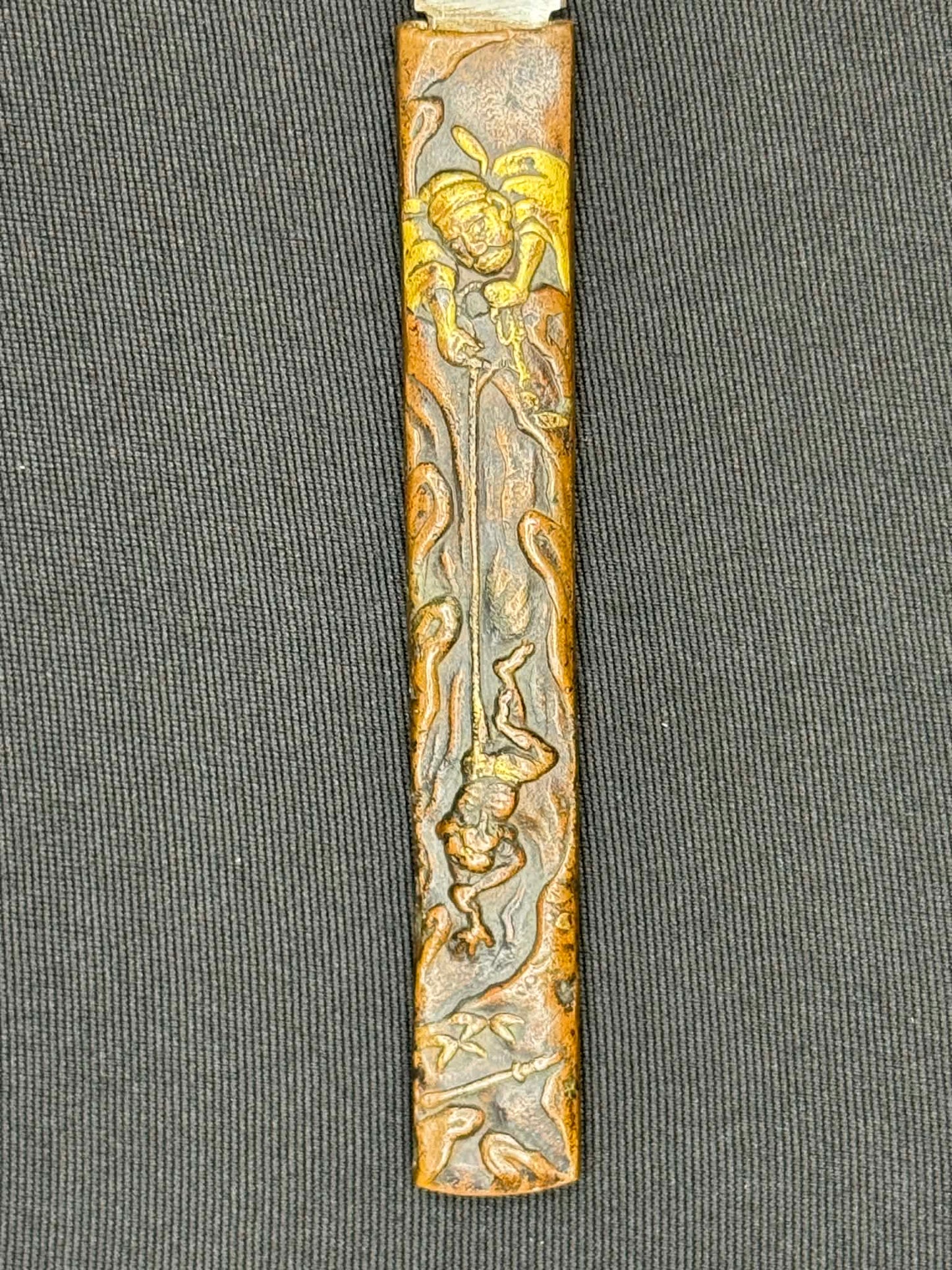 Antique Nihonto - Wakizashi in Koshirae, signed Kanetsun (unverified)