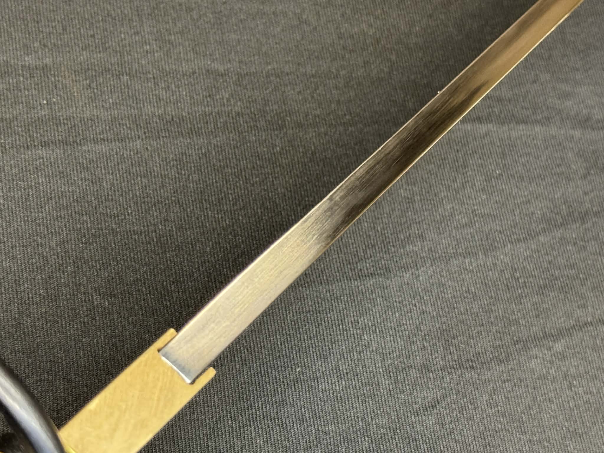 Legacy Blades Samgakdo -  Korean Mat Cutter - 1095 Clay Tempered Carbon Steel 40mm