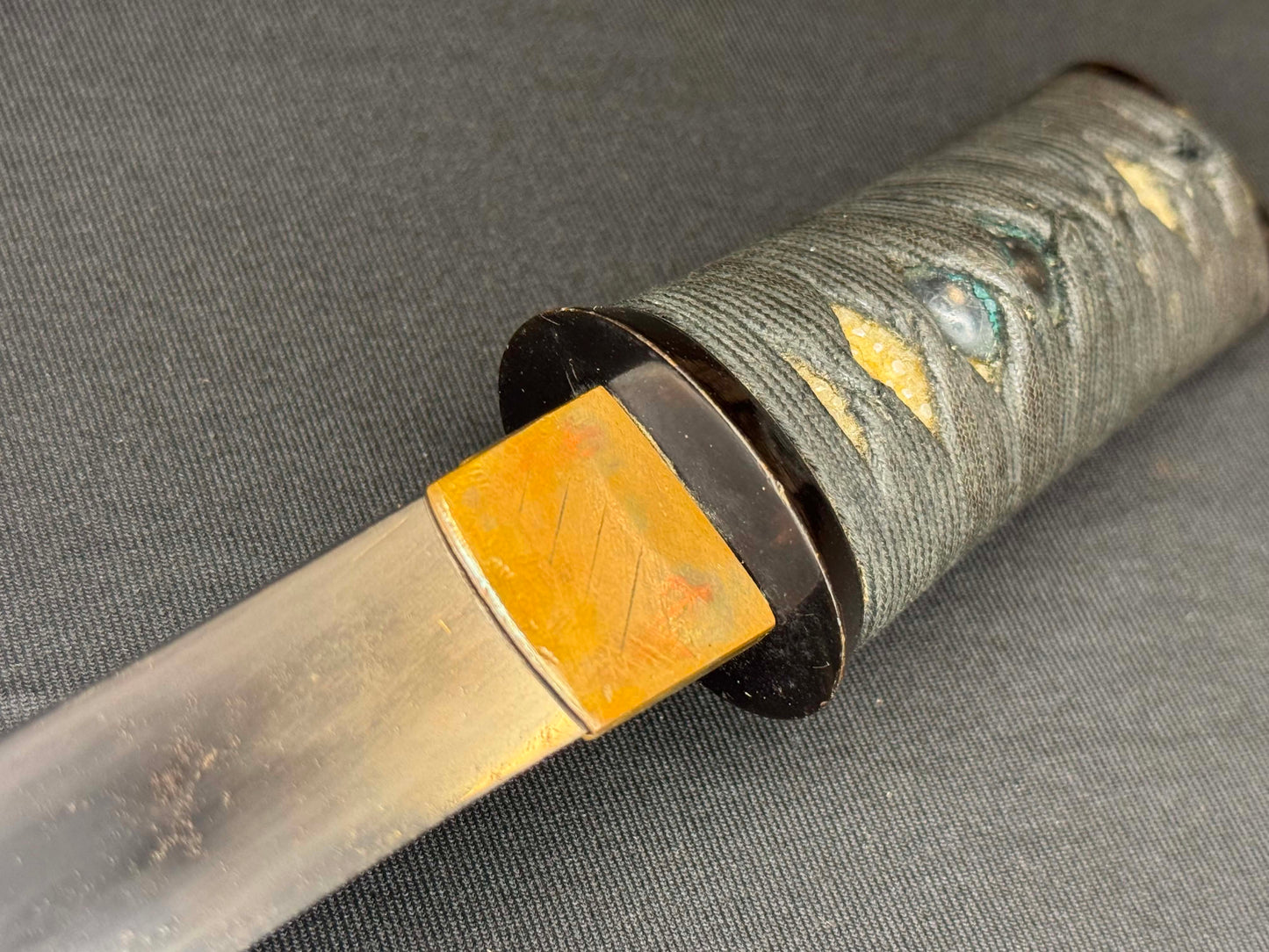Antique Nihonto - Tanto in koshirae, signed Hiroyoshi, NBTHK certified