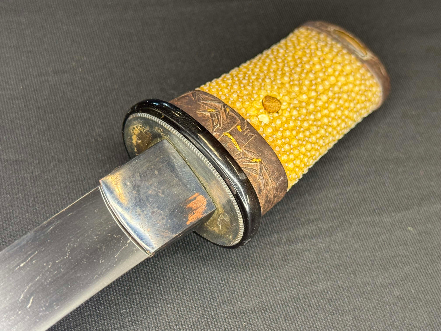 Antique Nihonto - Thick Armor Piercer Tanto with koshirae