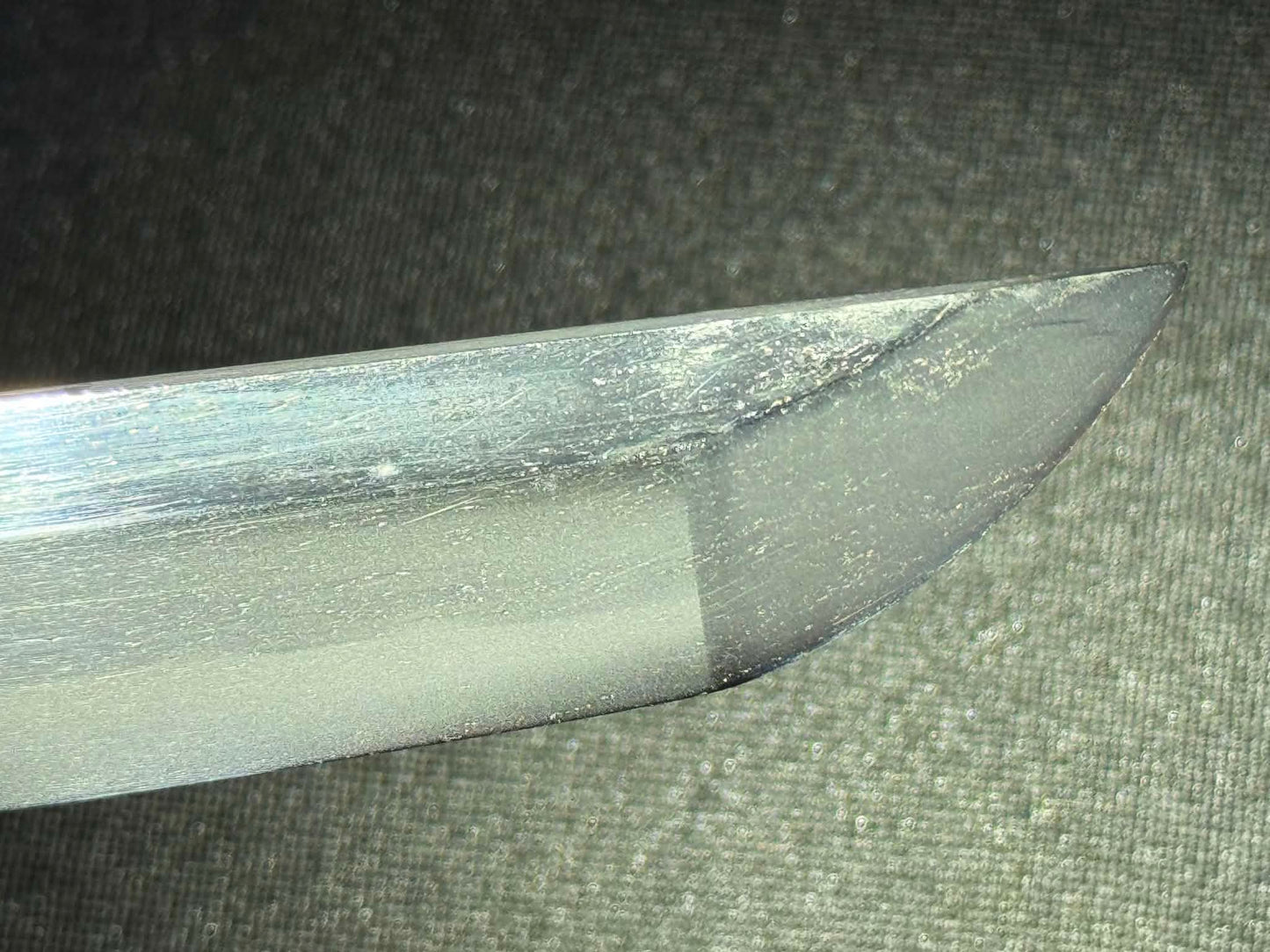 Antique Nihonto - POSSIBLE BATTLE DAMAGE Katana with Tachi Koshirae, signed Tsuguie (not verified)