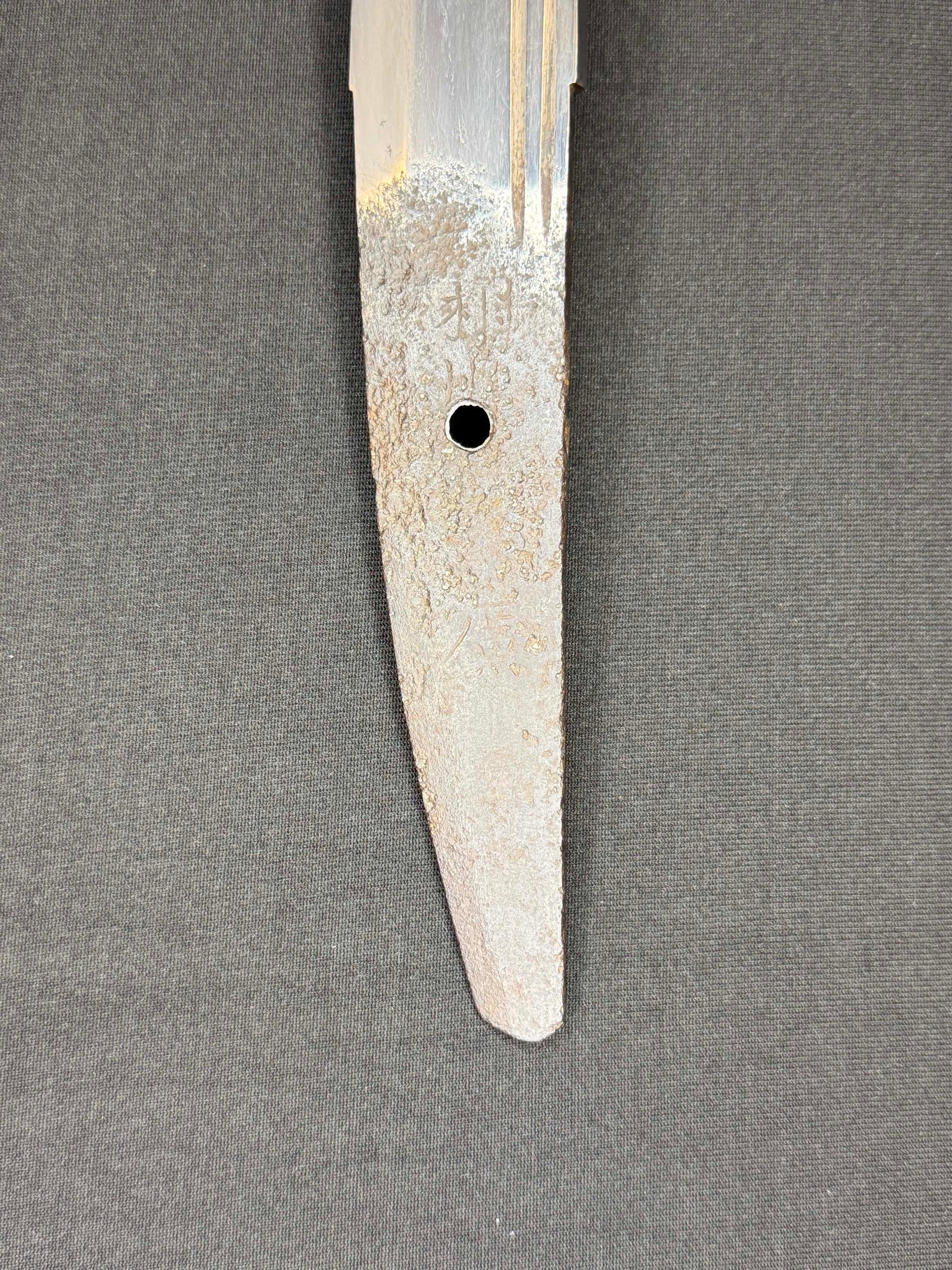 Antique Nihonto - Katakiriha Wakizashi in Shirasaya, Signed Soshu -hiro