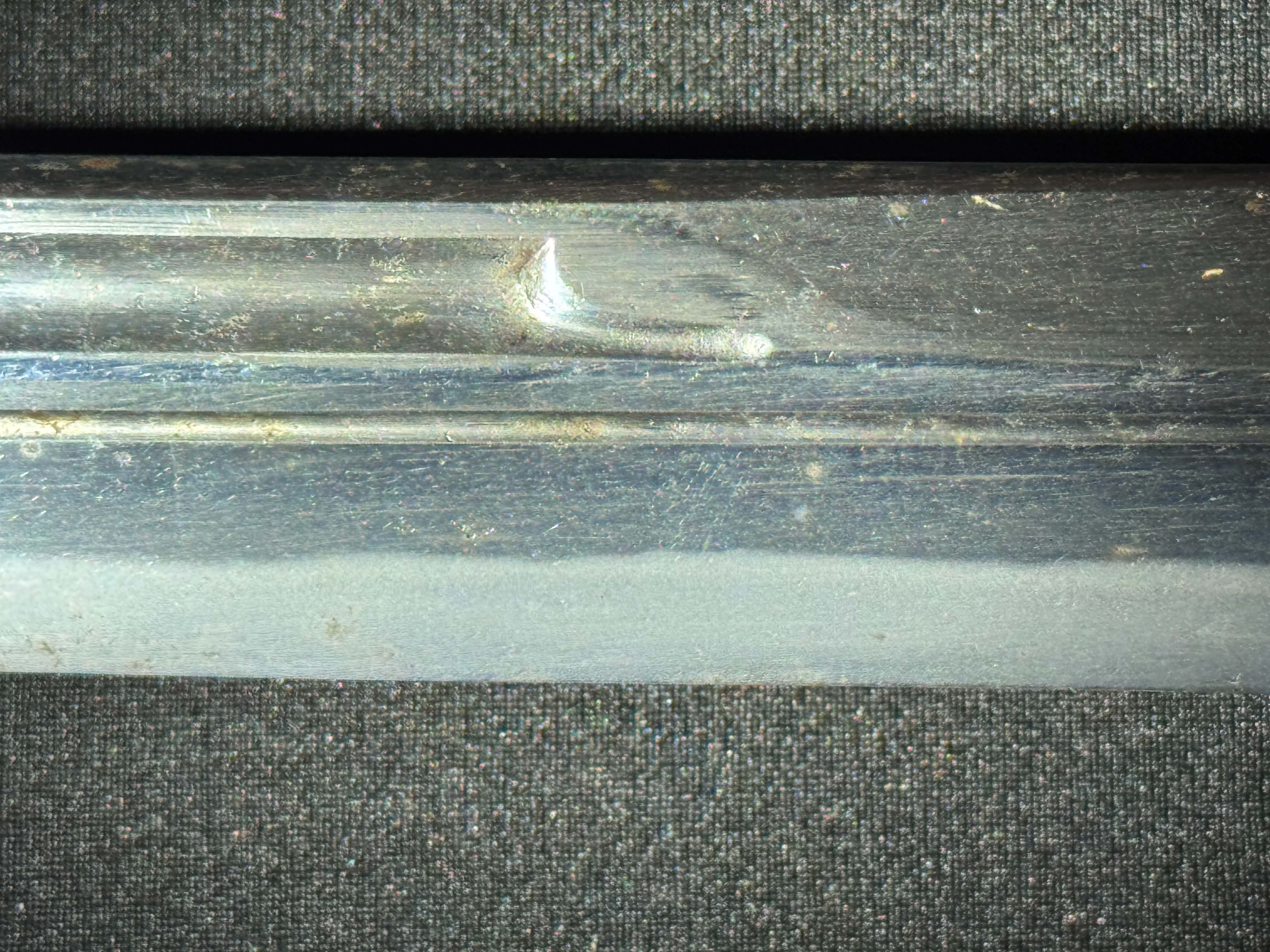 Antique Nihonto - Naginata Naoshi Wakizashi in Shirasaya, signed Soshu Ise Daijo (unverified)