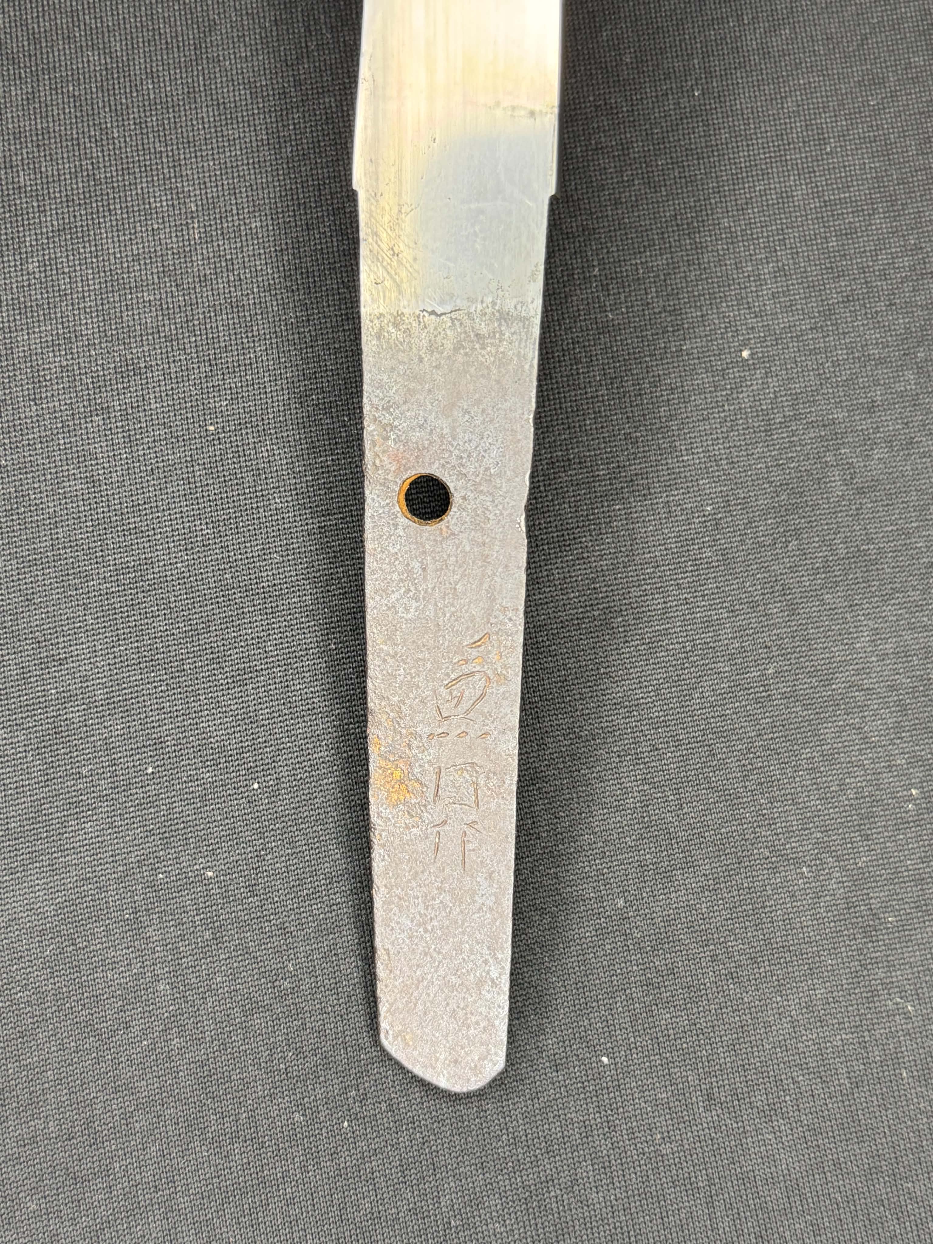 Antique Nihonto - Yoroi doshi in Koshirae, signed Kanekuni Saku