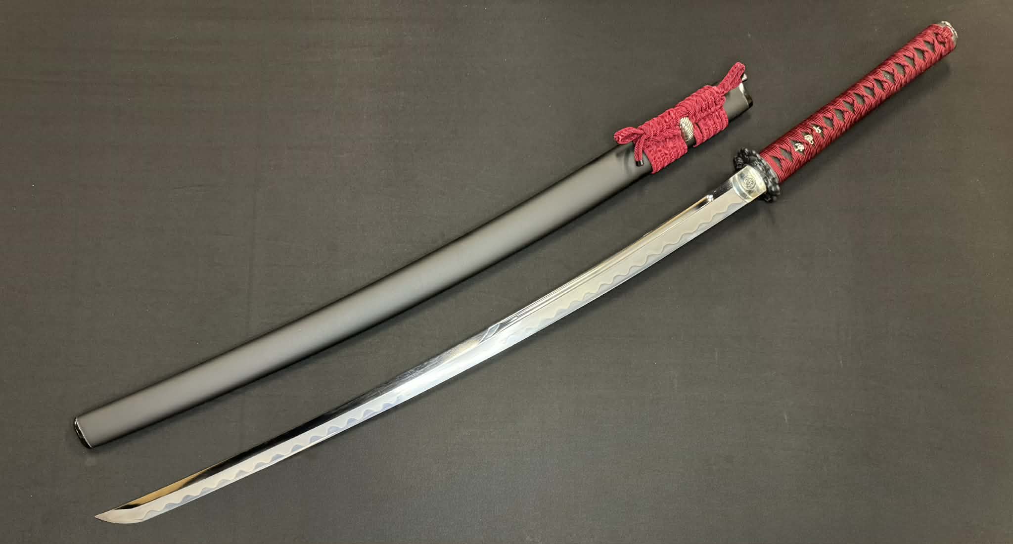 USED Thaitsuki Dragon Spark Katana, Unokubi 1095 Clay tempered exclusive