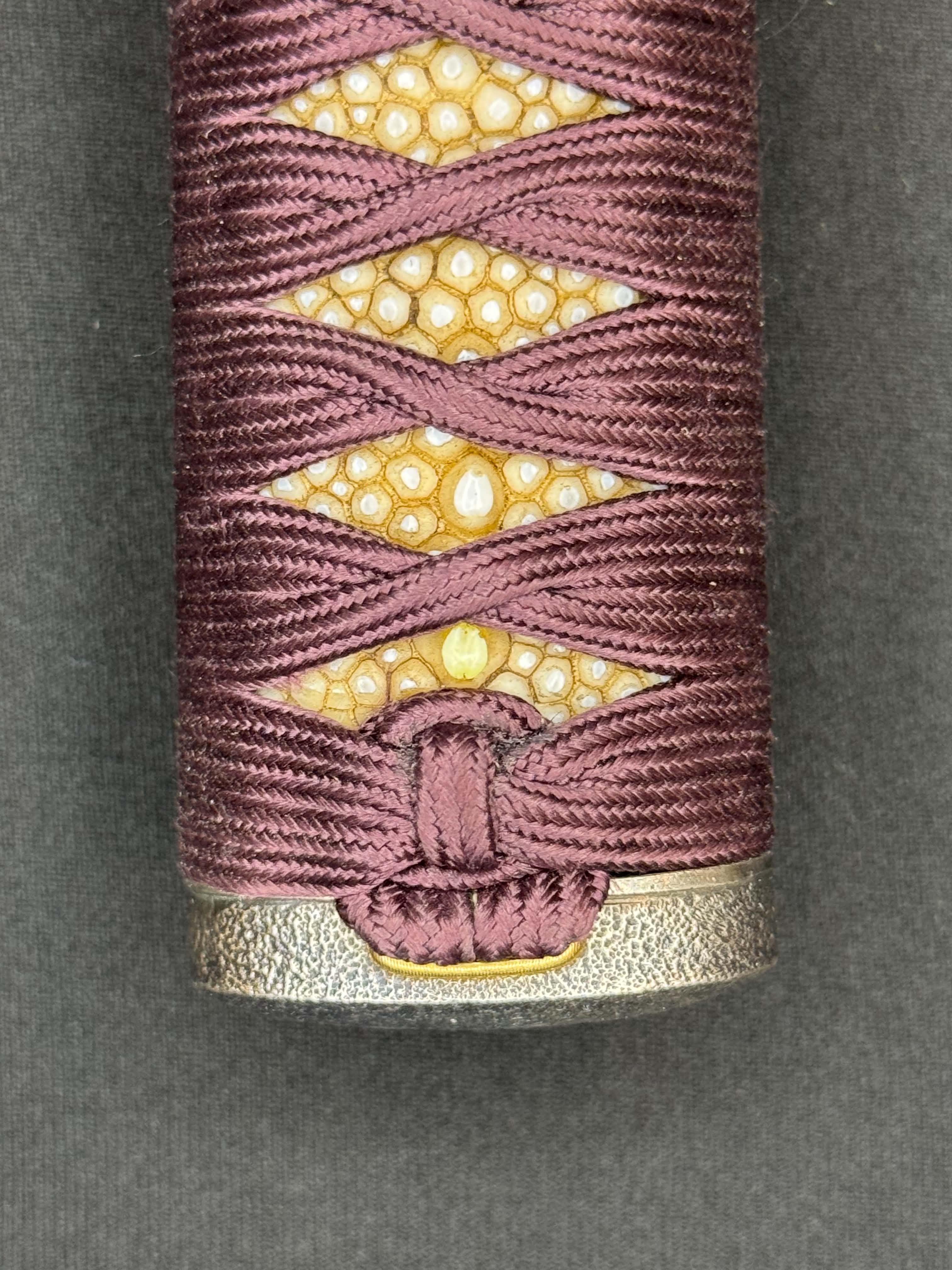 Antique Nihonto - Late Edo GIANT Katana with Koshirae, Signed Koshu Yori Katsuyamajo Minami Hisatsugu Saku Kore, Dated Tenpo 13 February, NBTHK Certified
