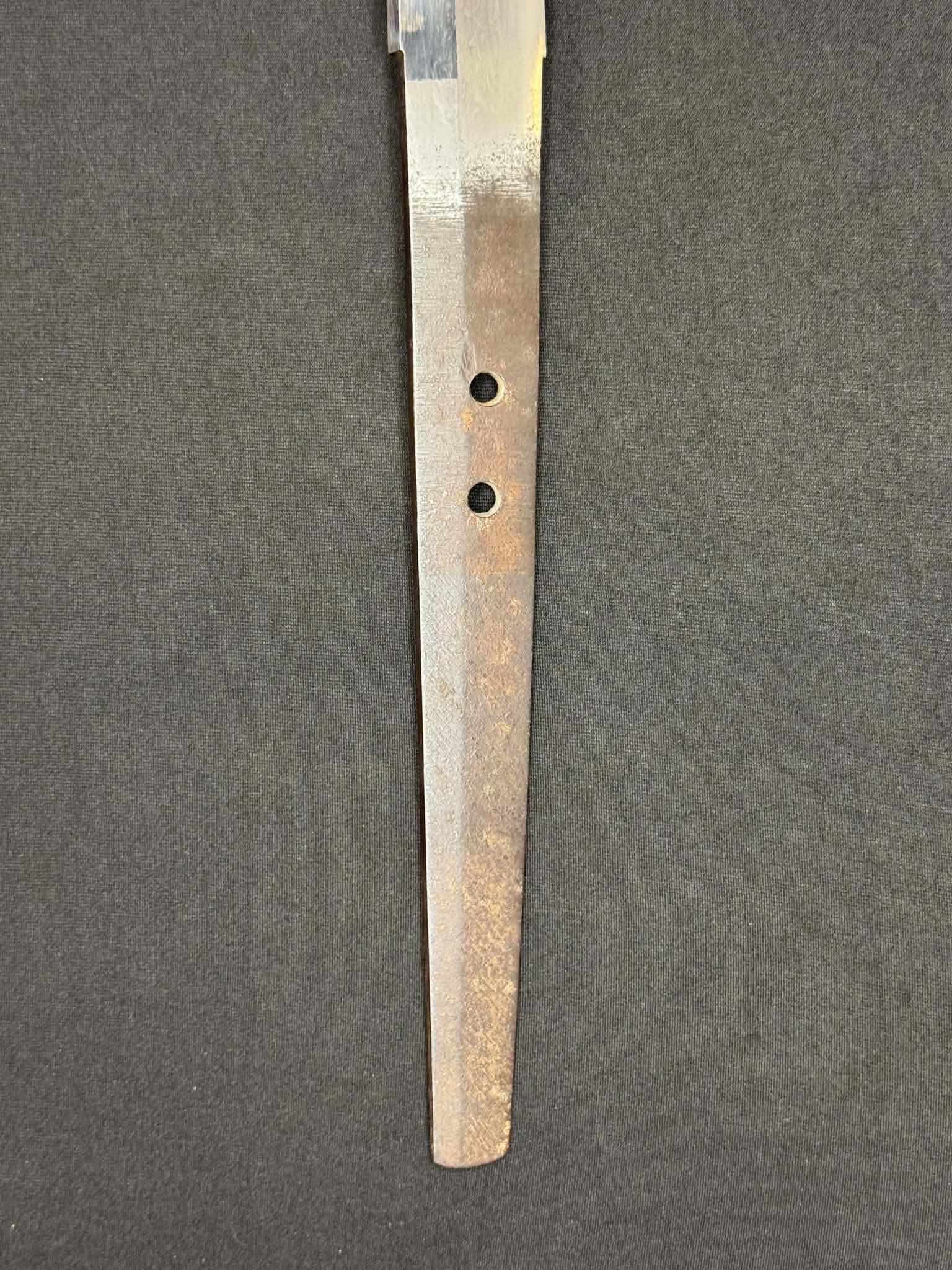 Antique Nihonto - Daishou Katana (NBTHK attributed to Fujiwara Takada) and Wakizashi (NBTHK attributed to Echizen Seki) in Handachi Koshirae