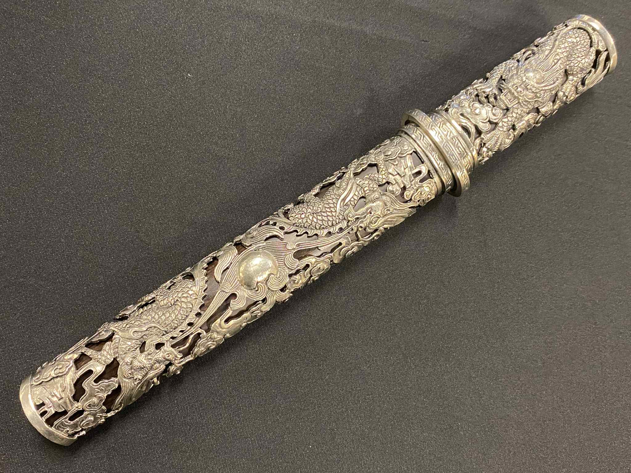 Four Face Dagger - Cloud Dragon - Spiral Damascus