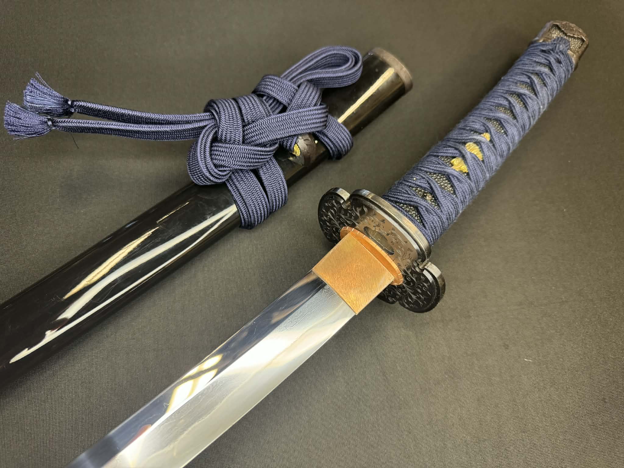 Masterwork Phoenix Armory Katana - Sky Vanguard Handachi Folded Steel