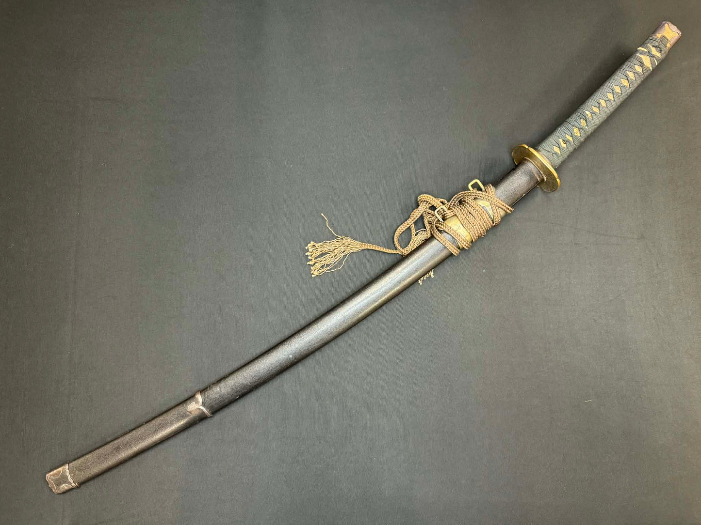 Antique Nihonto - Katana in Tachi Koshirae, signed Rai Kuni- (unverified)