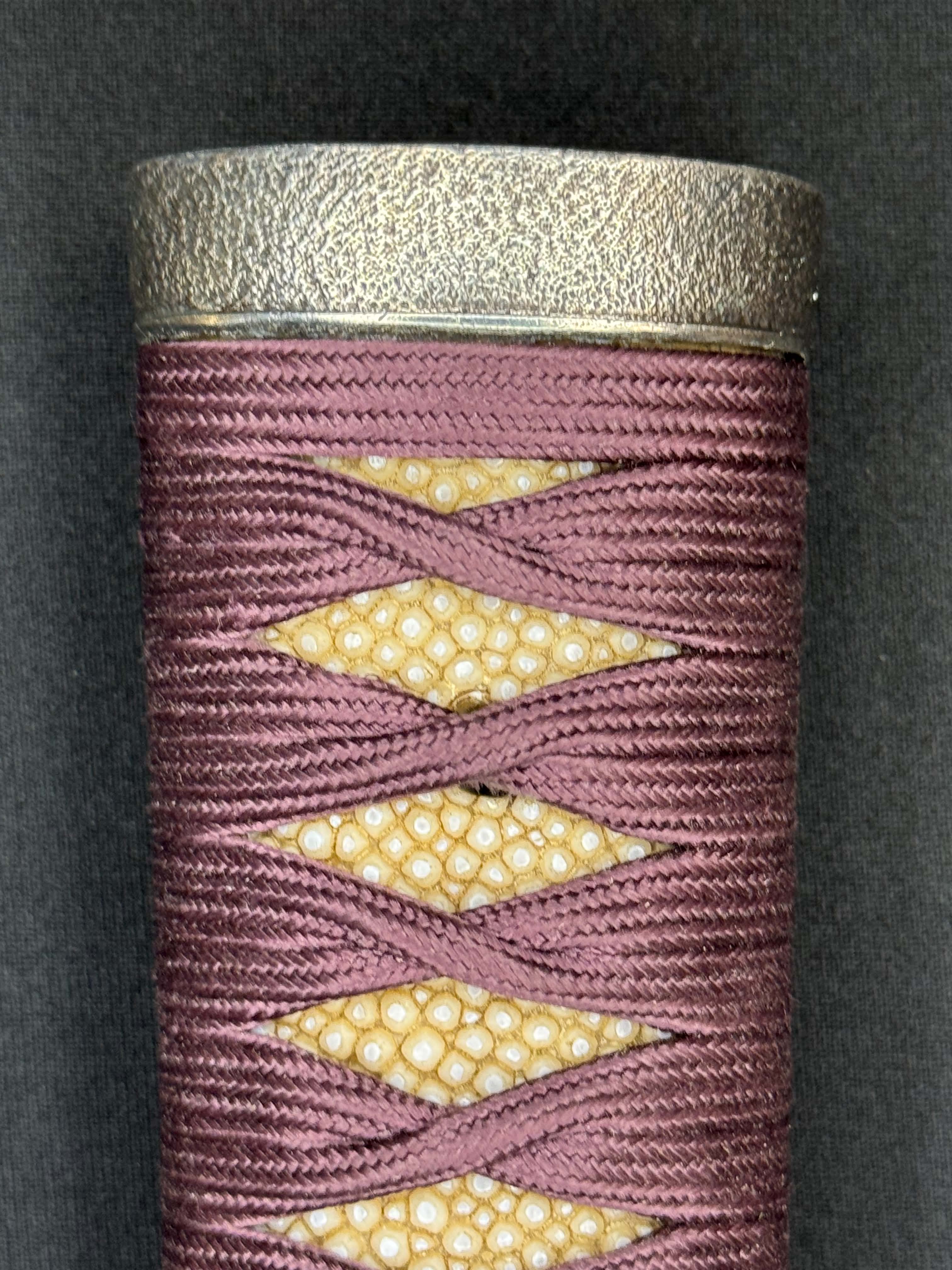 Antique Nihonto - Late Edo GIANT Katana with Koshirae, Signed Koshu Yori Katsuyamajo Minami Hisatsugu Saku Kore, Dated Tenpo 13 February, NBTHK Certified