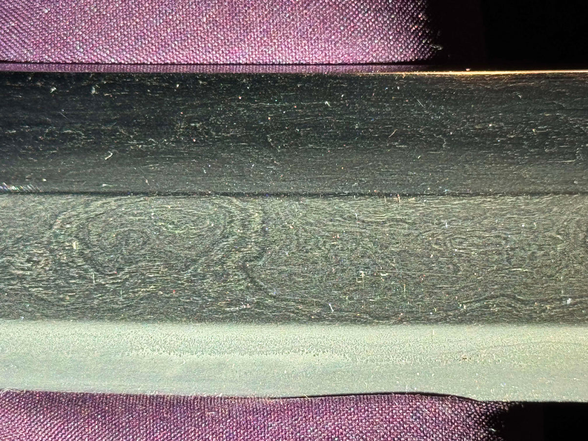 Antique Nihonto - Late Edo GIANT Katana with Koshirae, Signed Koshu Yori Katsuyamajo Minami Hisatsugu Saku Kore, Dated Tenpo 13 (1842) February, NBTHK Certified