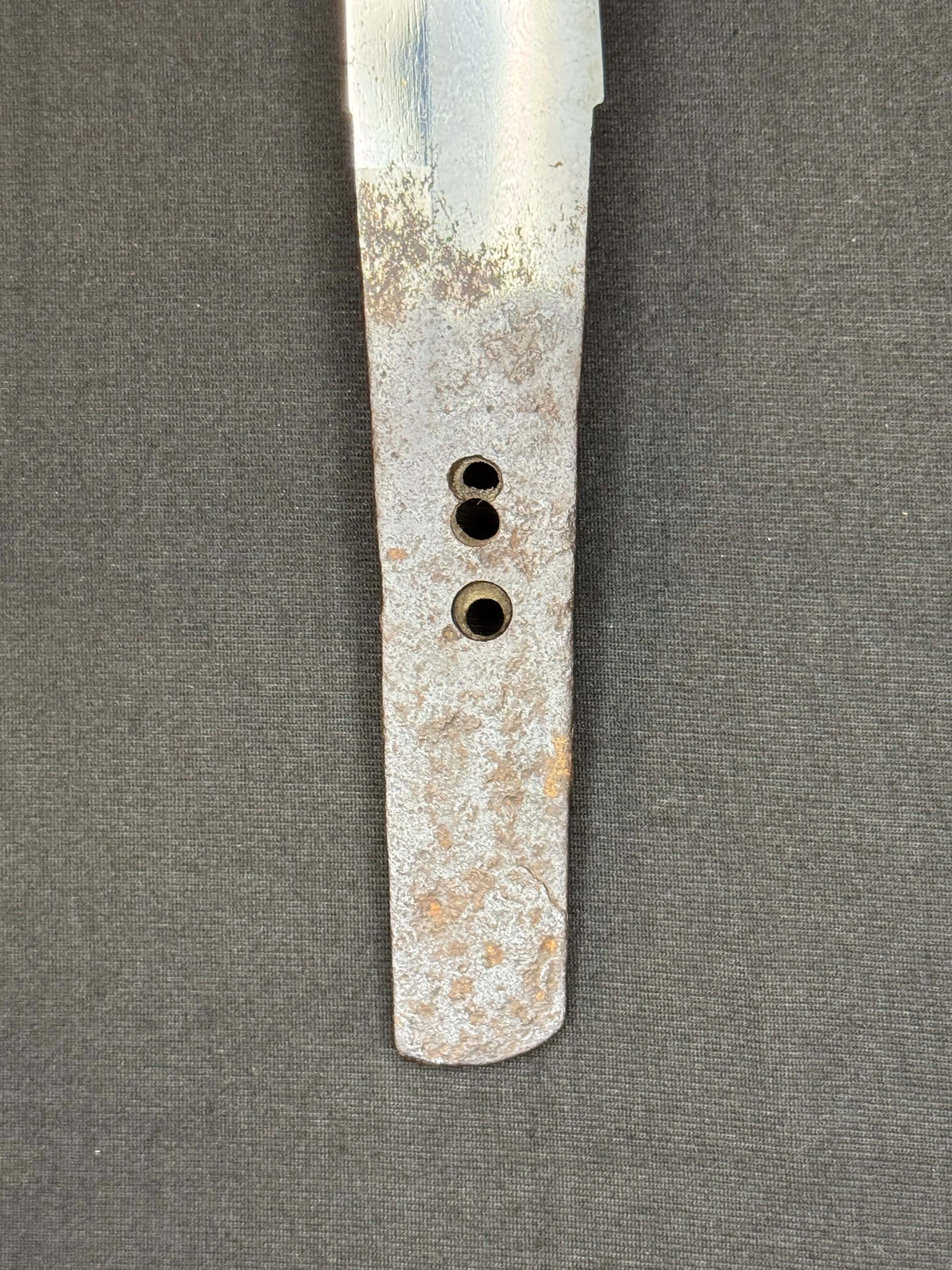 Antique Nihonto - Muromachi (5-600 years old) Kanmuri Otoshi Tanto in Shirasaya, NBTHK attributed to Chikushi Ryokai