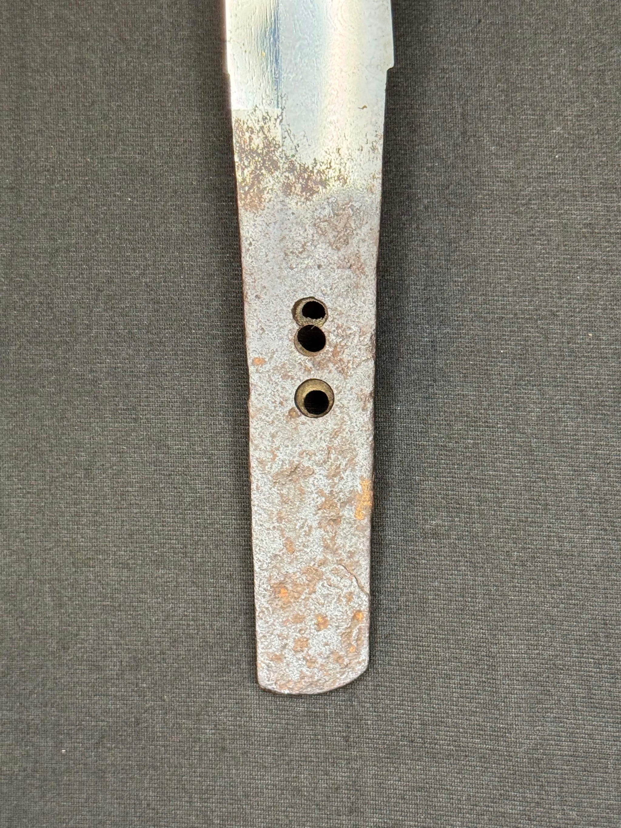 Antique Nihonto - Muromachi (5-600 years old) Kanmuri Otoshi Tanto in Shirasaya, NBTHK attributed to Chikushi Ryokai