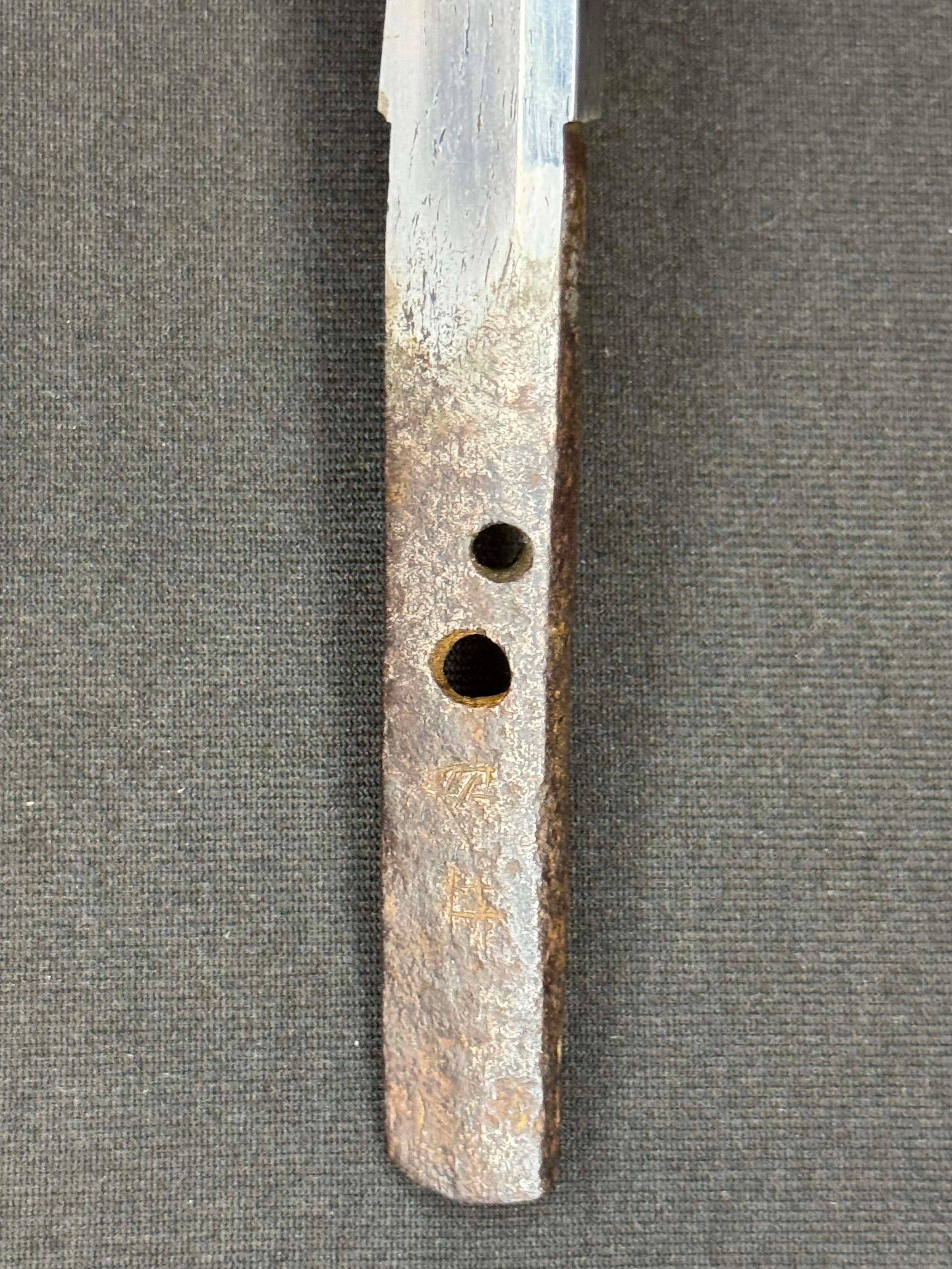 Antique Nihonto - thiccc Yoroi Doshi Armor Piercer Tanto in Koshirae