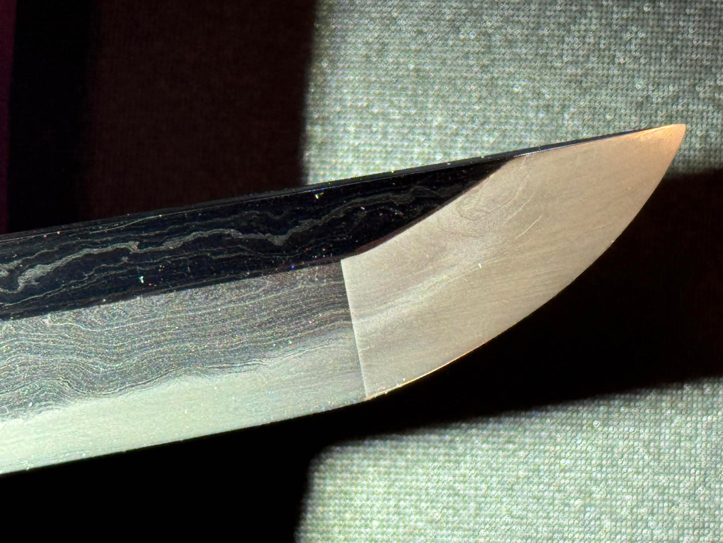 Masterwork Phoenix Armory Katana - Dark Vanguard Handachi Folded Steel