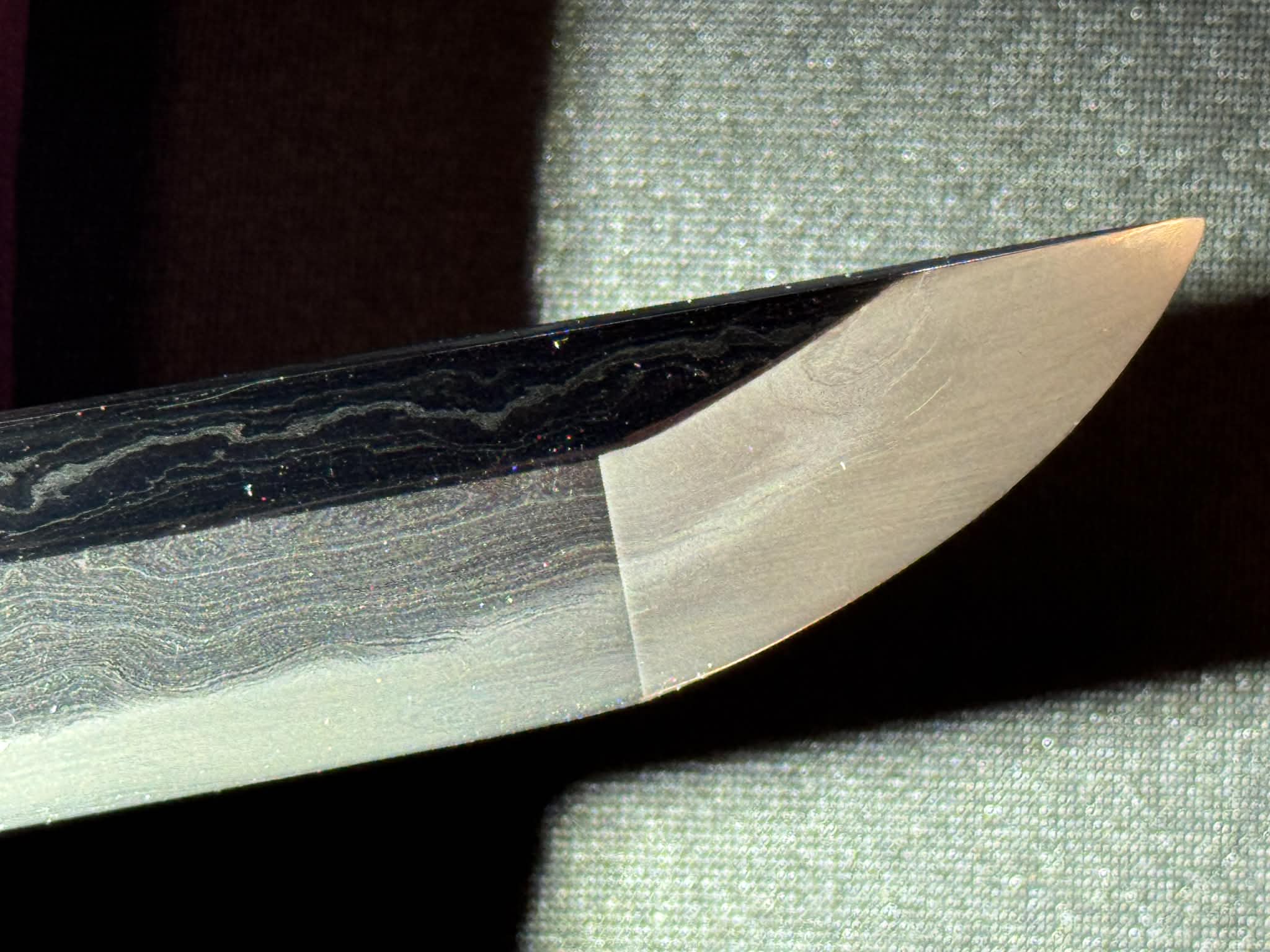 Masterwork Phoenix Armory Katana - Dark Vanguard Handachi Folded Steel