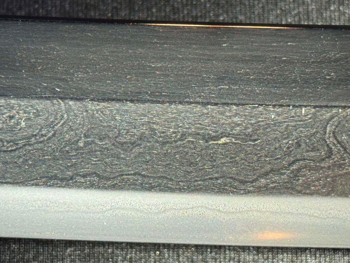 Antique Nihonto - Late Edo GIANT Katana with Koshirae, Signed Koshu Yori Katsuyamajo Minami Hisatsugu Saku Kore, Dated Tenpo 13 (1842) February, NBTHK Certified