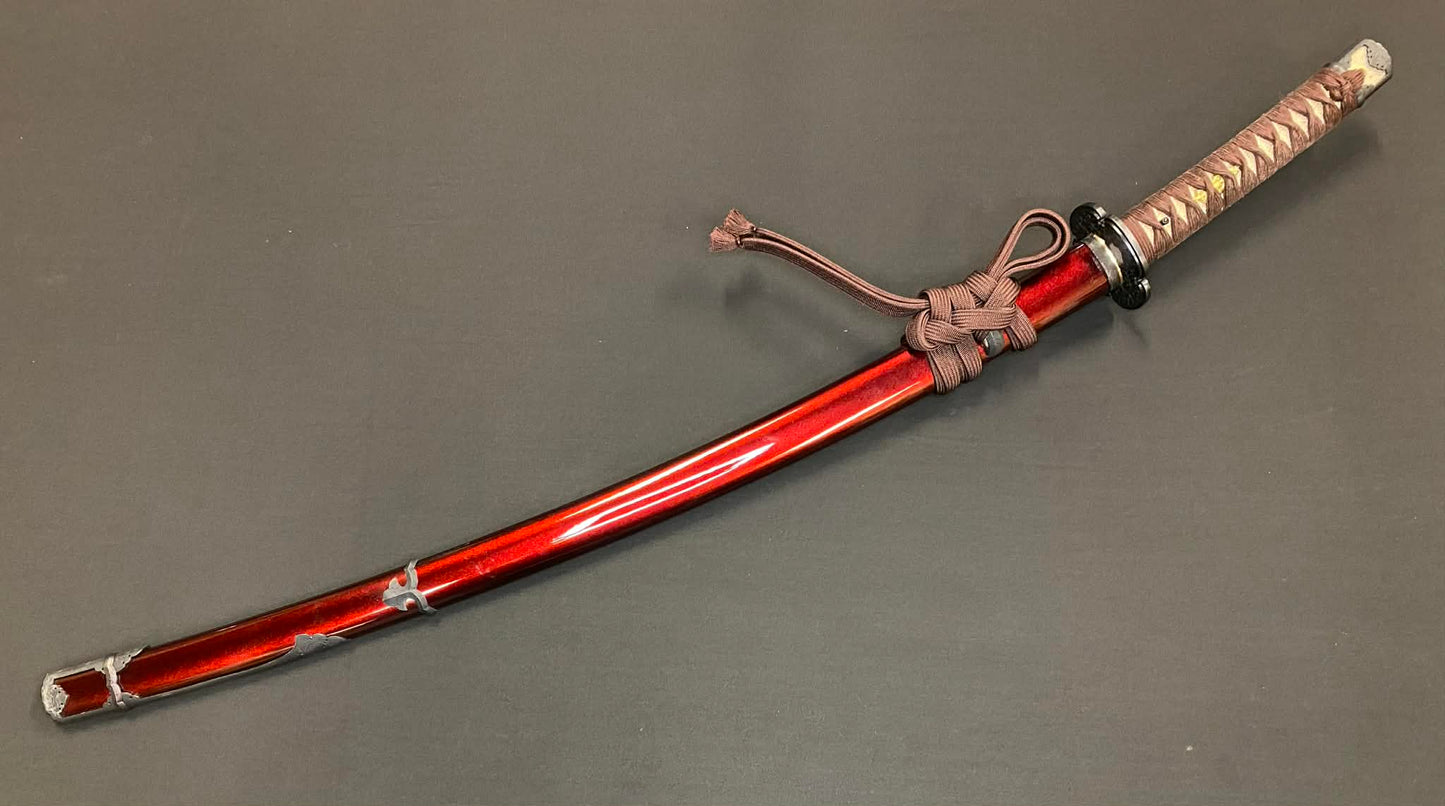 Masterwork Phoenix Armory Katana - Scarlet Vanguard Handachi Folded Steel