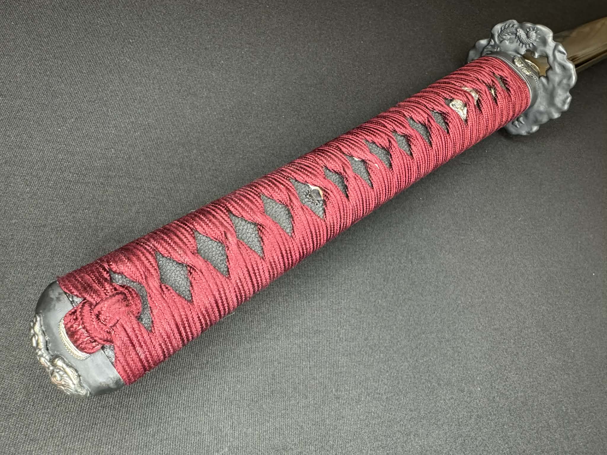 USED Thaitsuki Dragon Spark Katana, Unokubi 1095 Clay tempered exclusive