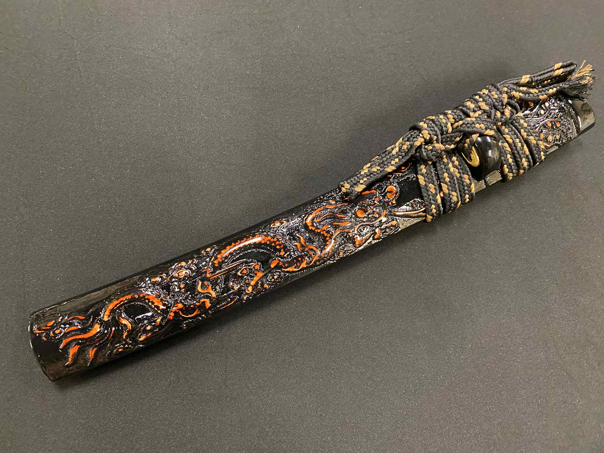Phoenix Armory Tanto - Fire Dragon - T10 Hitatsura Wildfire Hamon