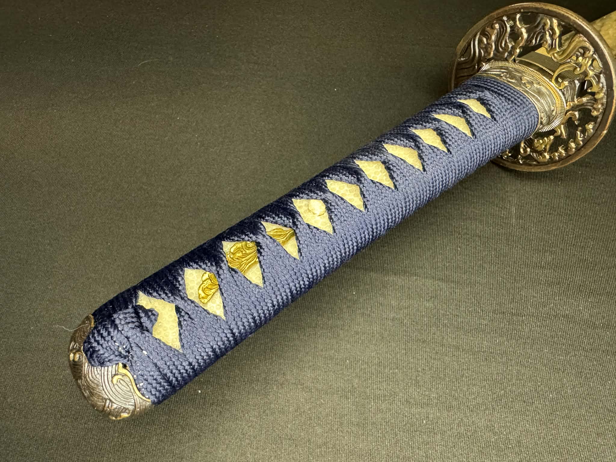 Legacy Steel Night Storm Iris Reaper Wakizashi  - 1095 Clay Tempered Shobu Zukuri Suguha