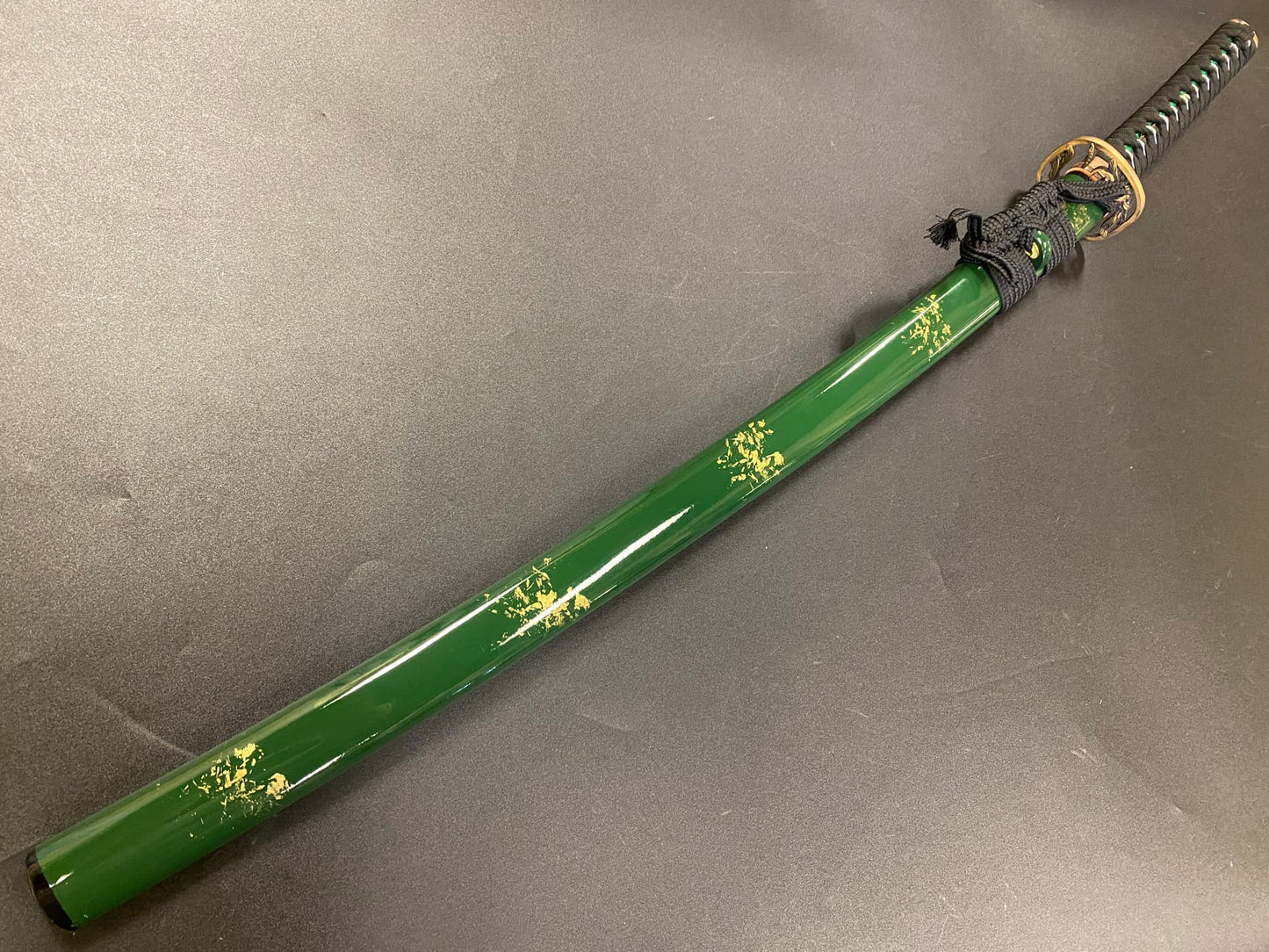 Bohihyu Katana - Green Dragonfly - Folded Steel, clay tempered