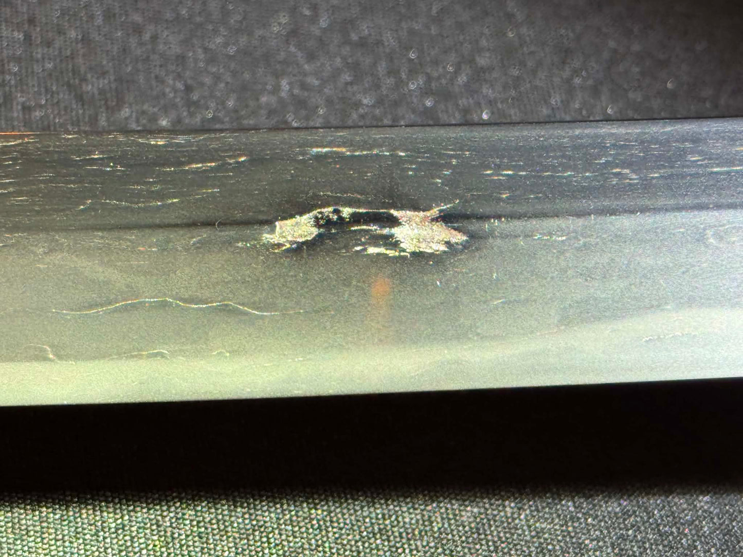 Antique Nihonto - Possible BATTLE DAMAGE Katana in Tachi Koshirae, signed Kunimune (unverified)