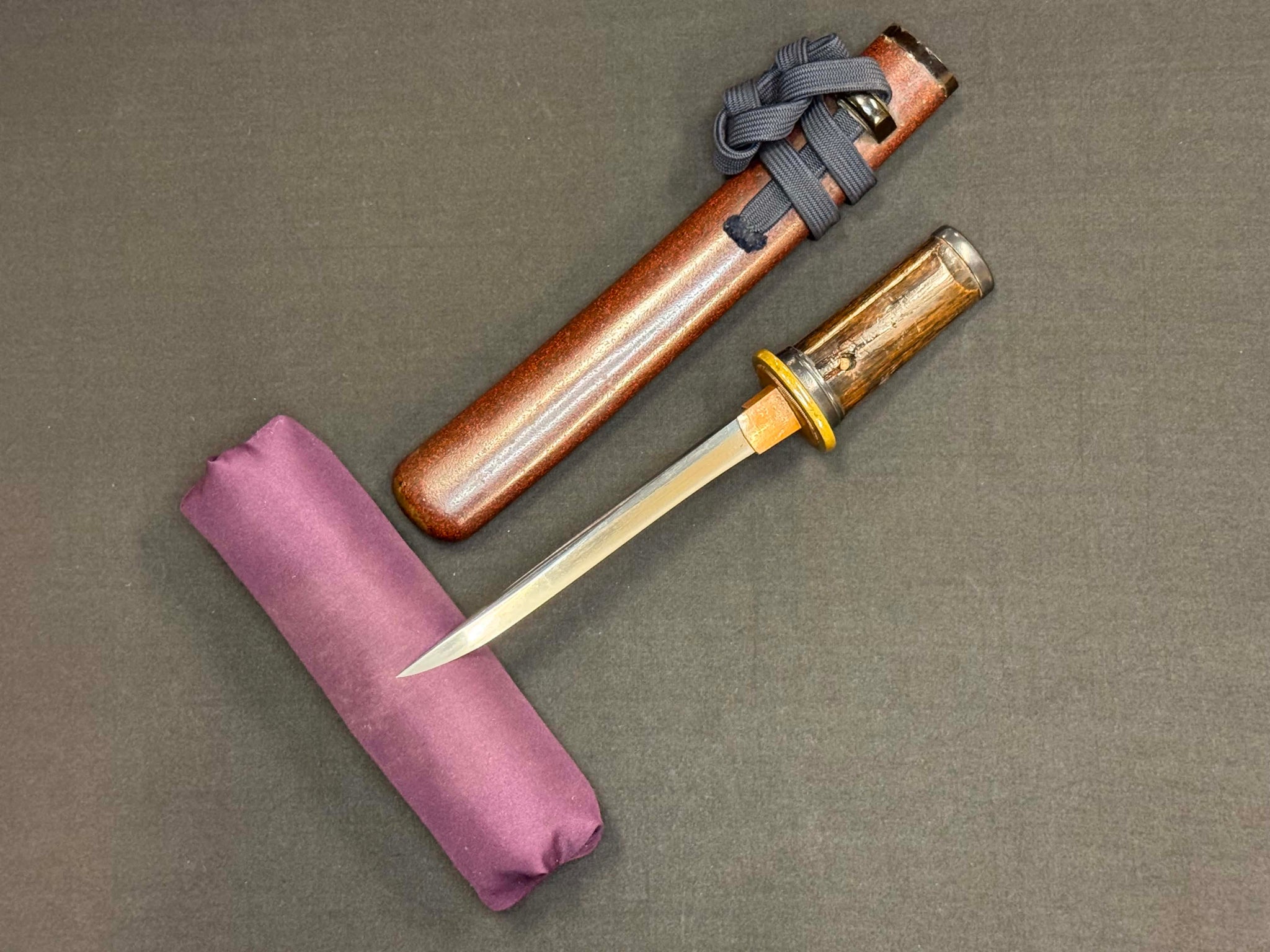 Antique Nihonto - thiccc Yoroi Doshi Armor Piercer Tanto in Koshirae