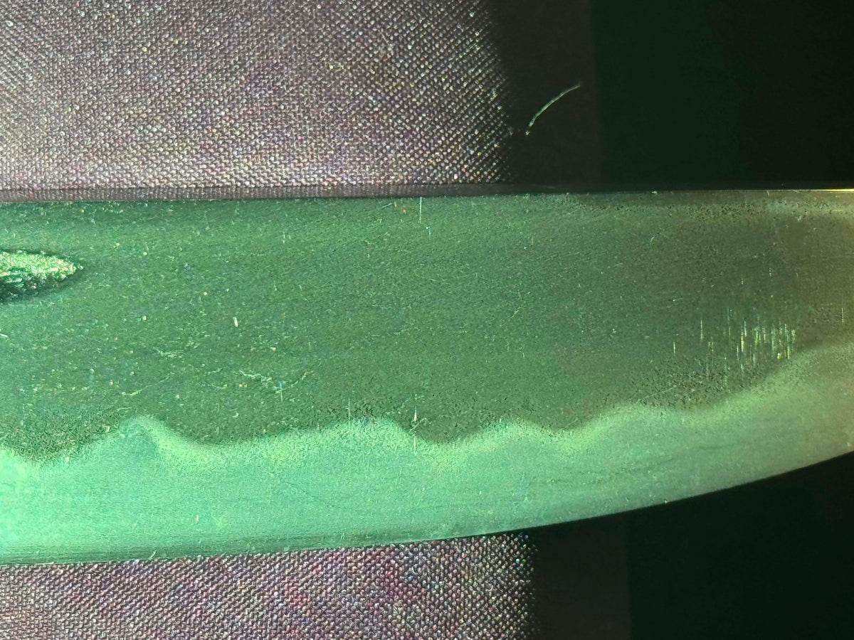 Antique Nihonto - Wakizashi with koshirae, Tsunagigaki attributed to Shimosaka