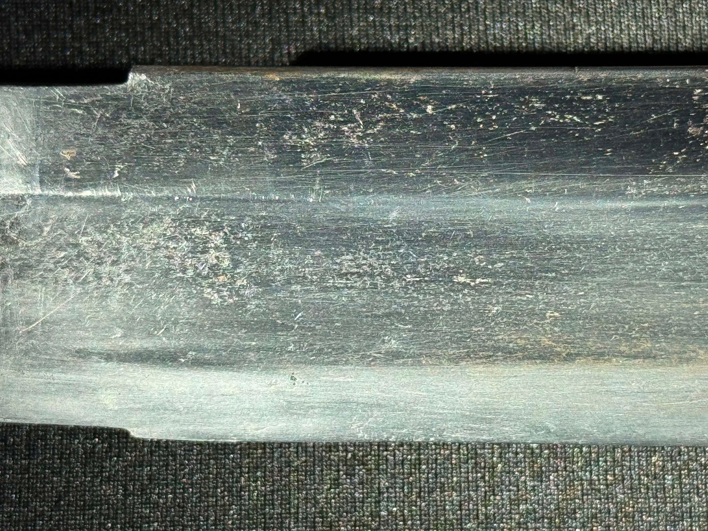 Antique Nihonto - WIDE Naginata Naoshi Wakizashi in Koshirae, signed Chikushu Ju Sa (unverified)