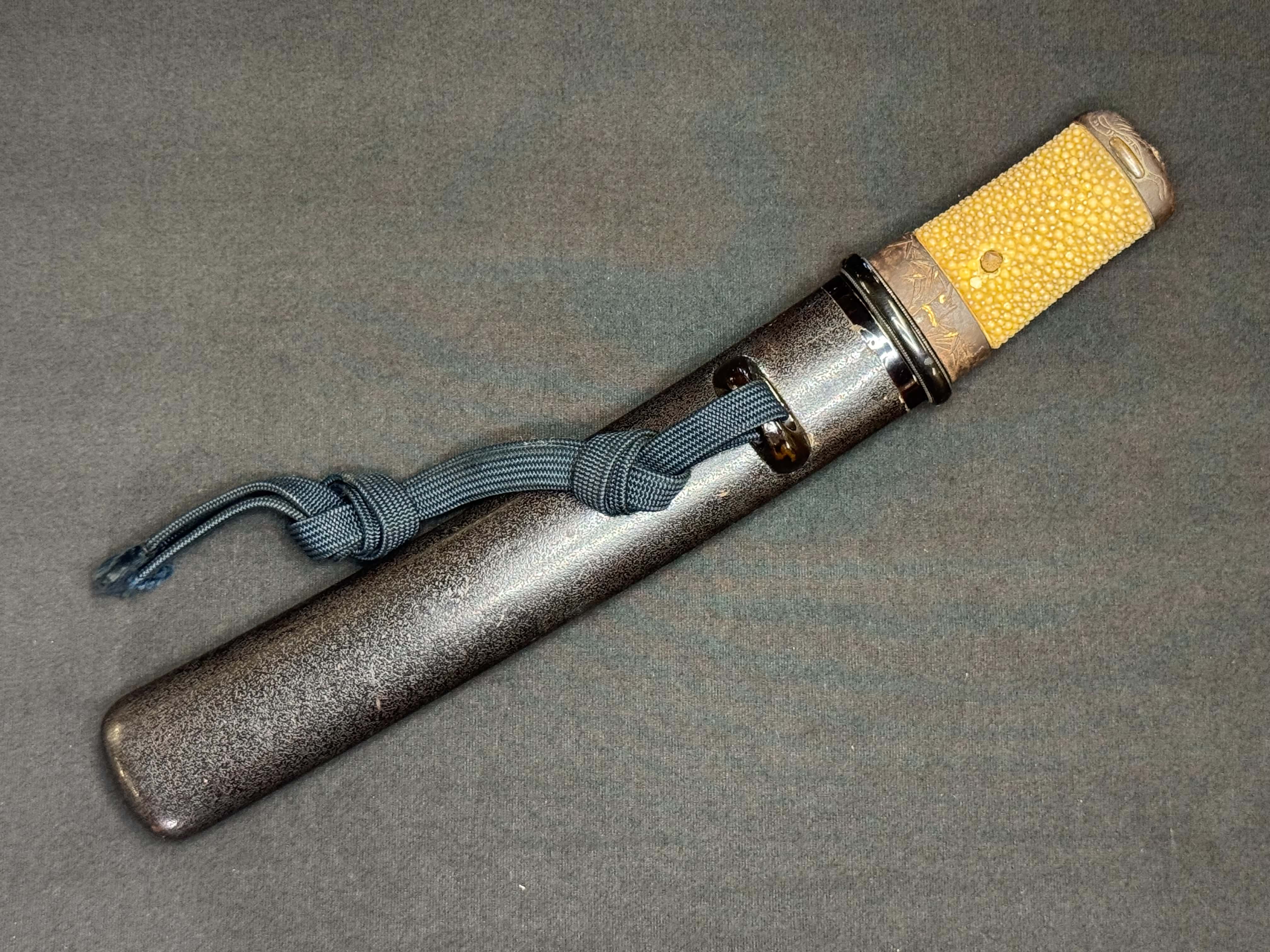 Antique Nihonto - Thick Armor Piercer Tanto with koshirae