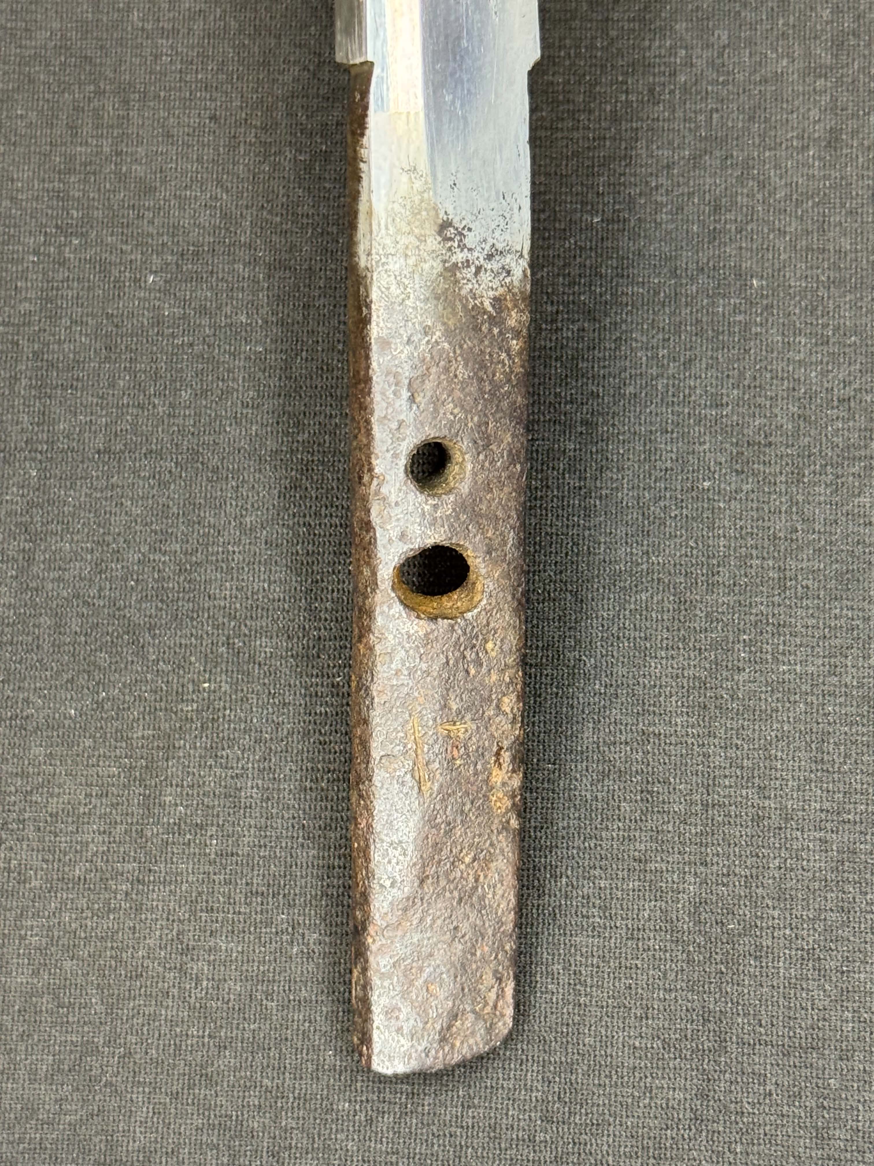 Antique Nihonto - thiccc Yoroi Doshi Armor Piercer Tanto in Koshirae